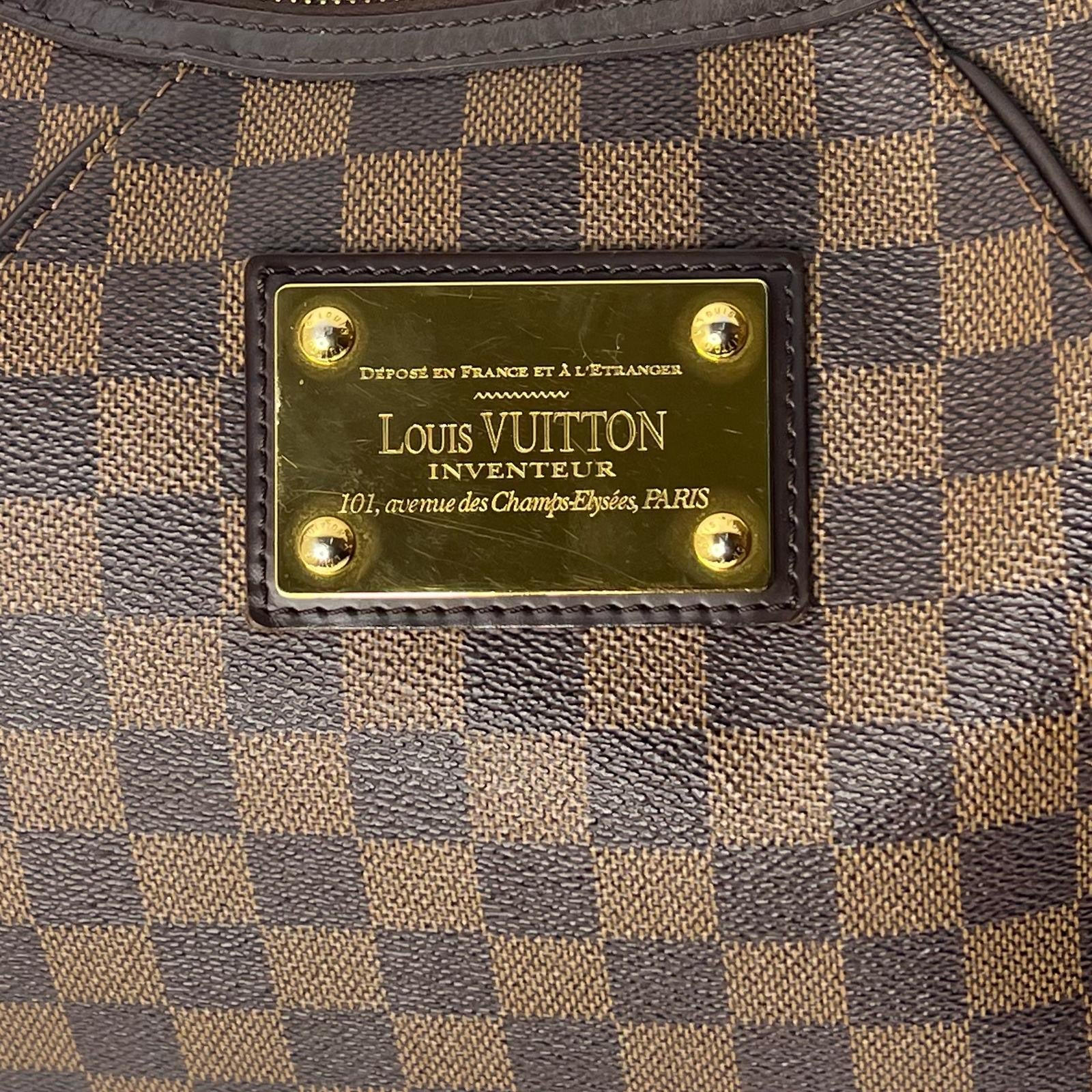 Louis Vuitton Damier Ebene Monogram Thames GM Shoulder Bag