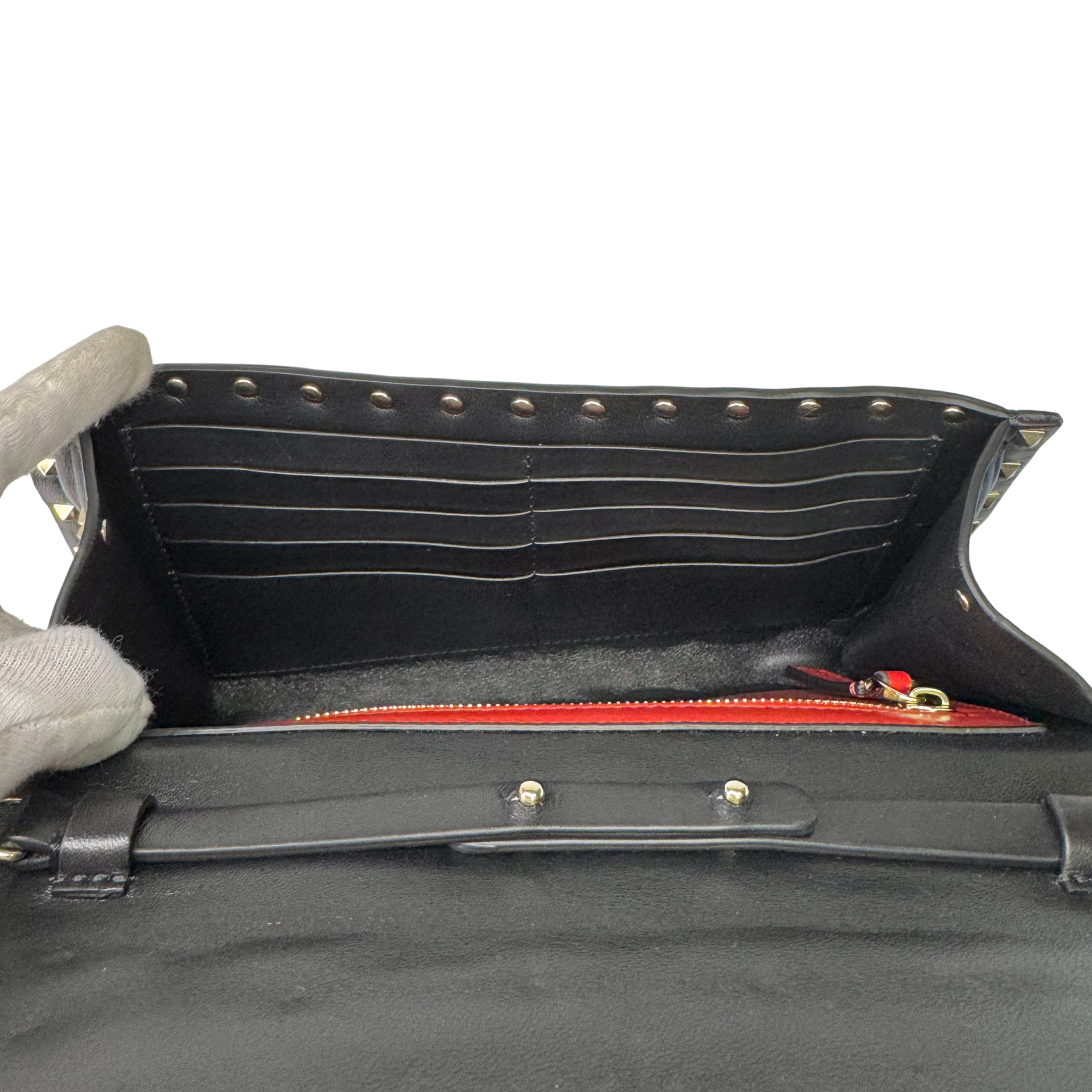 Valentino Garavani Rockstud Spike Bag Black