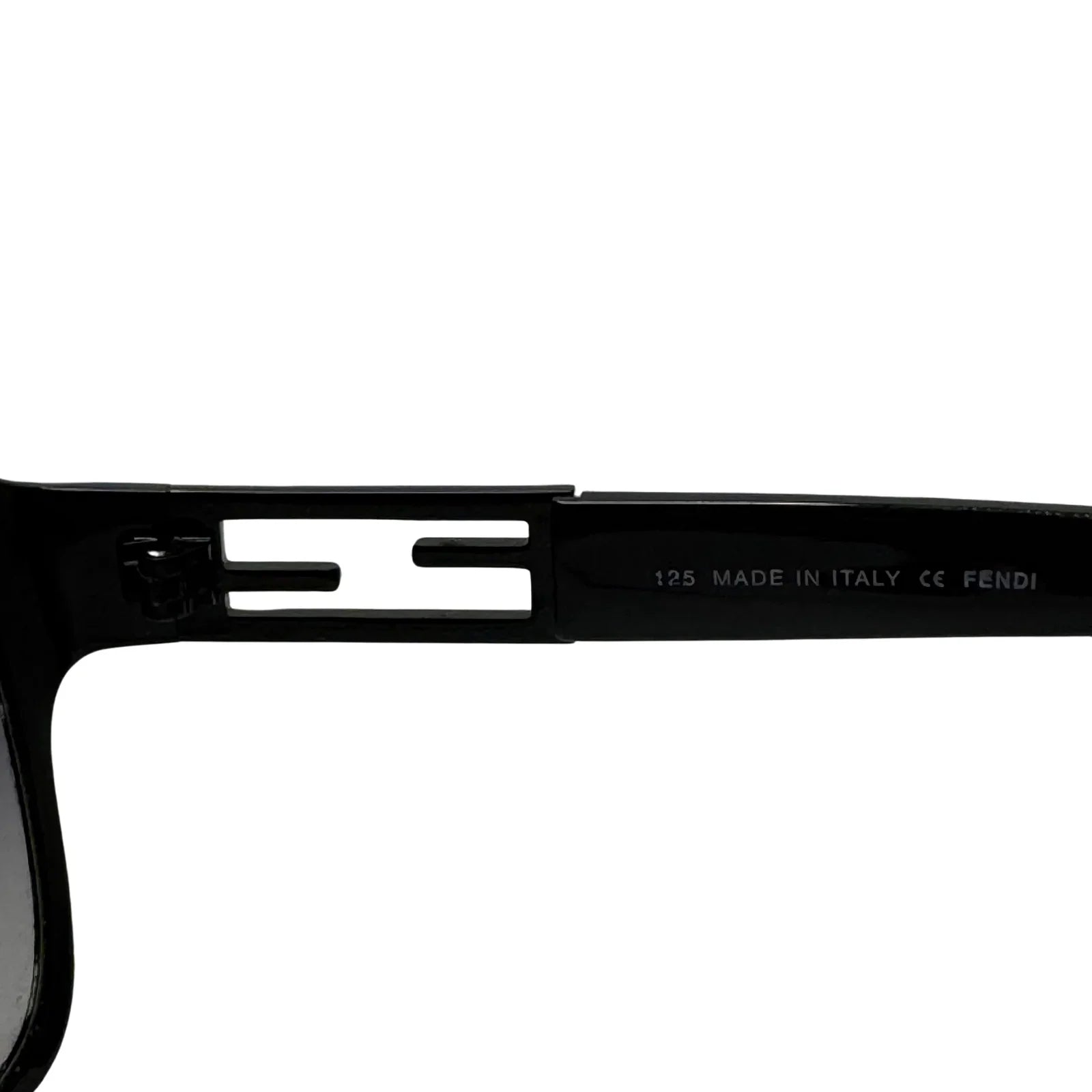 Fendi Black Rhinestone Angular Frame Sunglasses