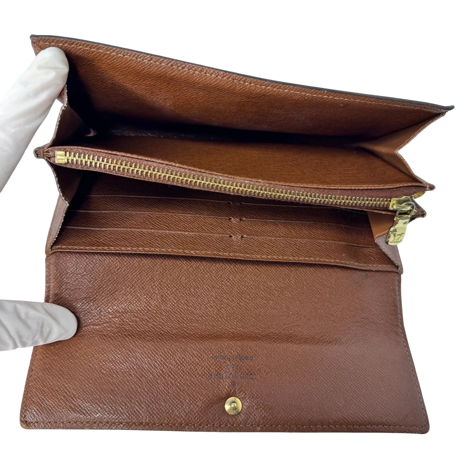 Louis Vuitton Monogram Canvas Sarah Long Wallet