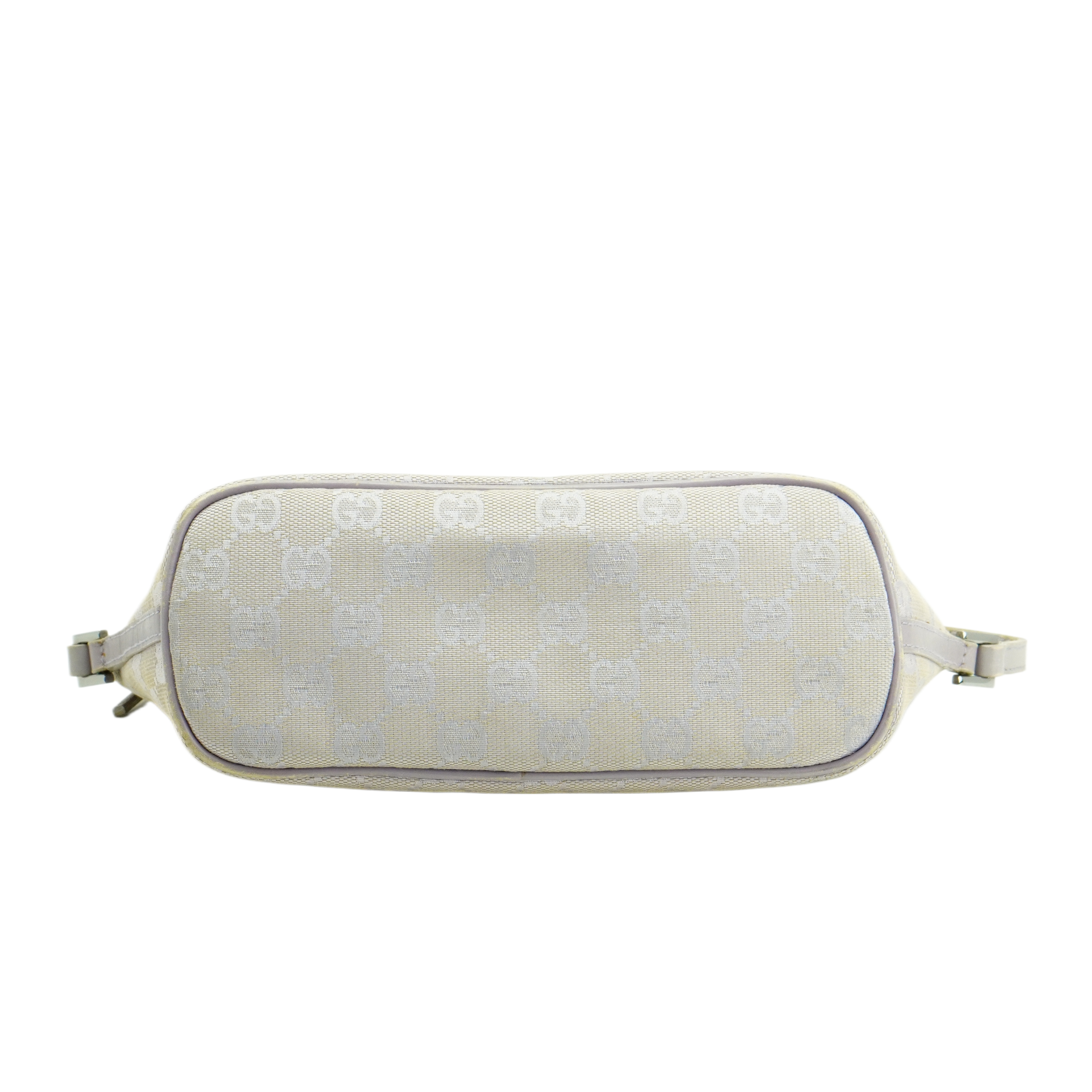 Gucci Grey GG Monogram Boat Pochette Bag