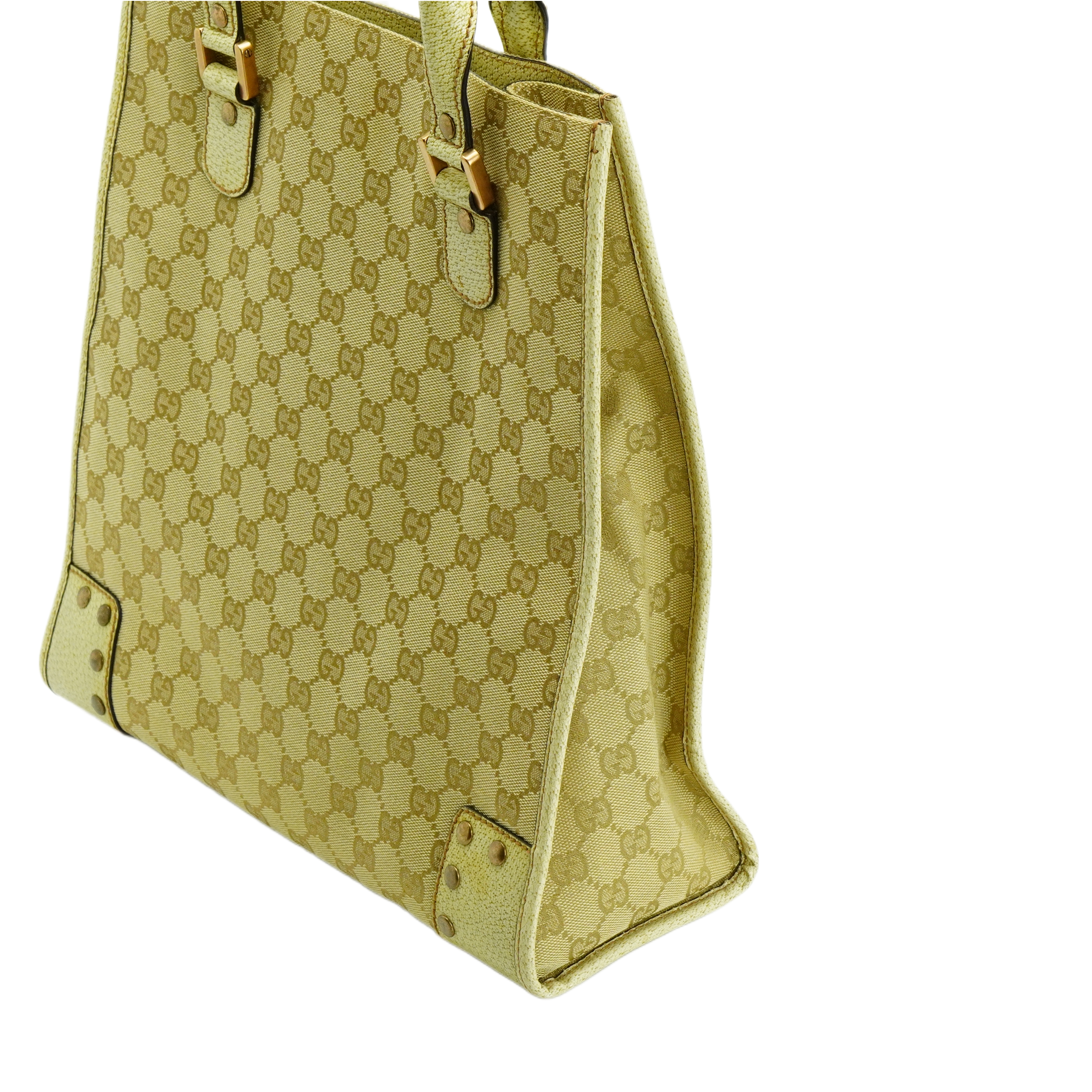 Gucci Beige GG Monogram Canvas Handbag