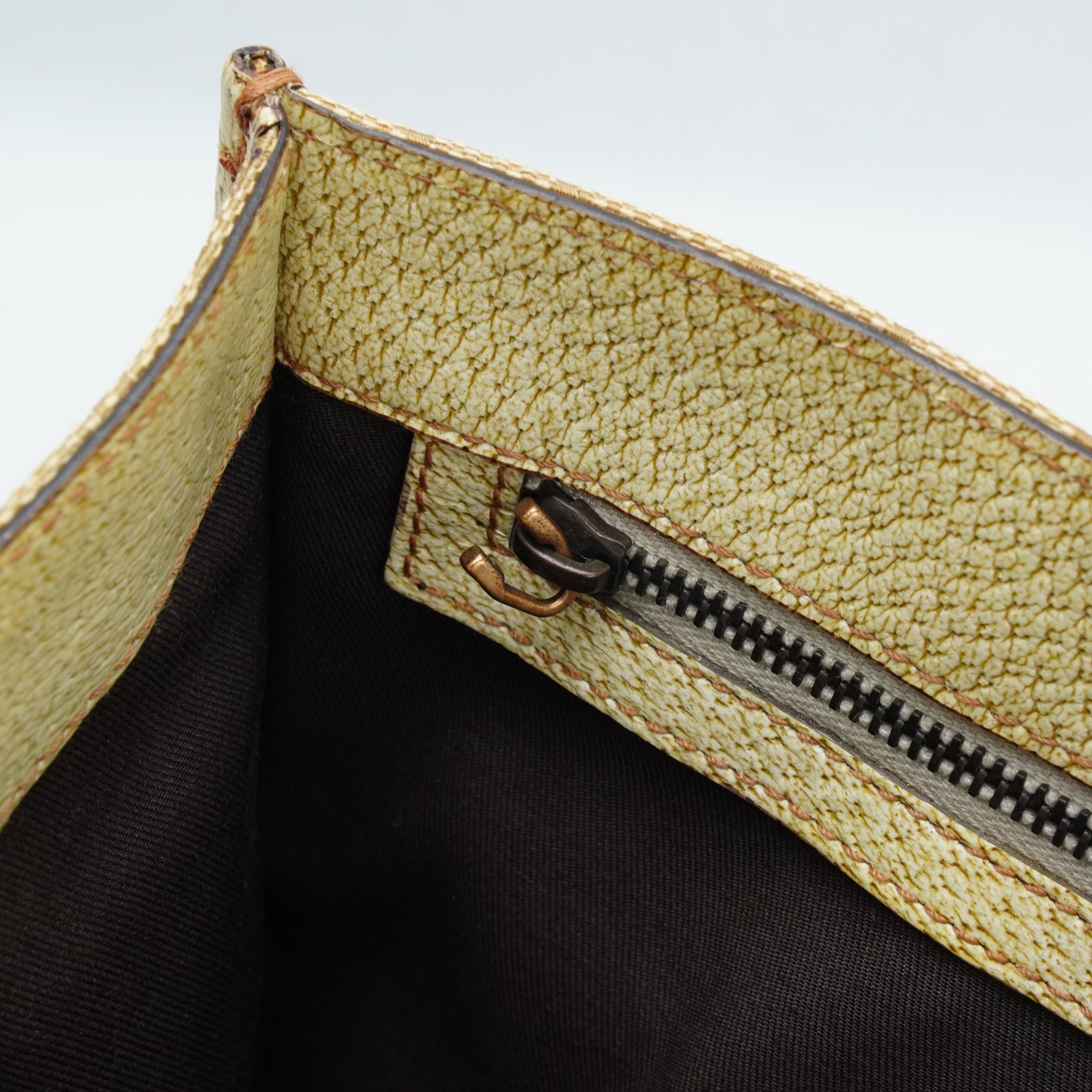 Gucci Beige GG Monogram Canvas Handbag