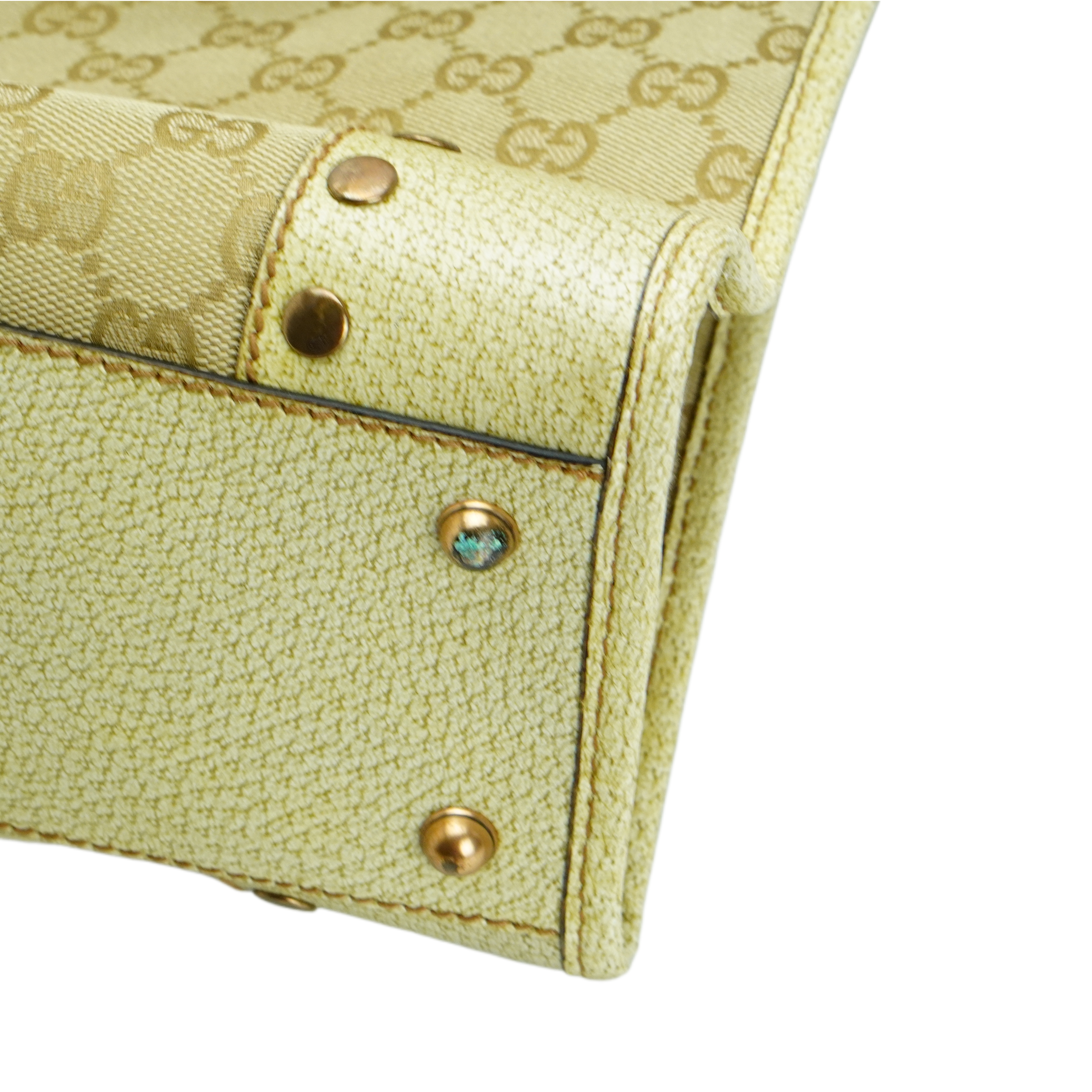 Gucci Beige GG Monogram Canvas Handbag