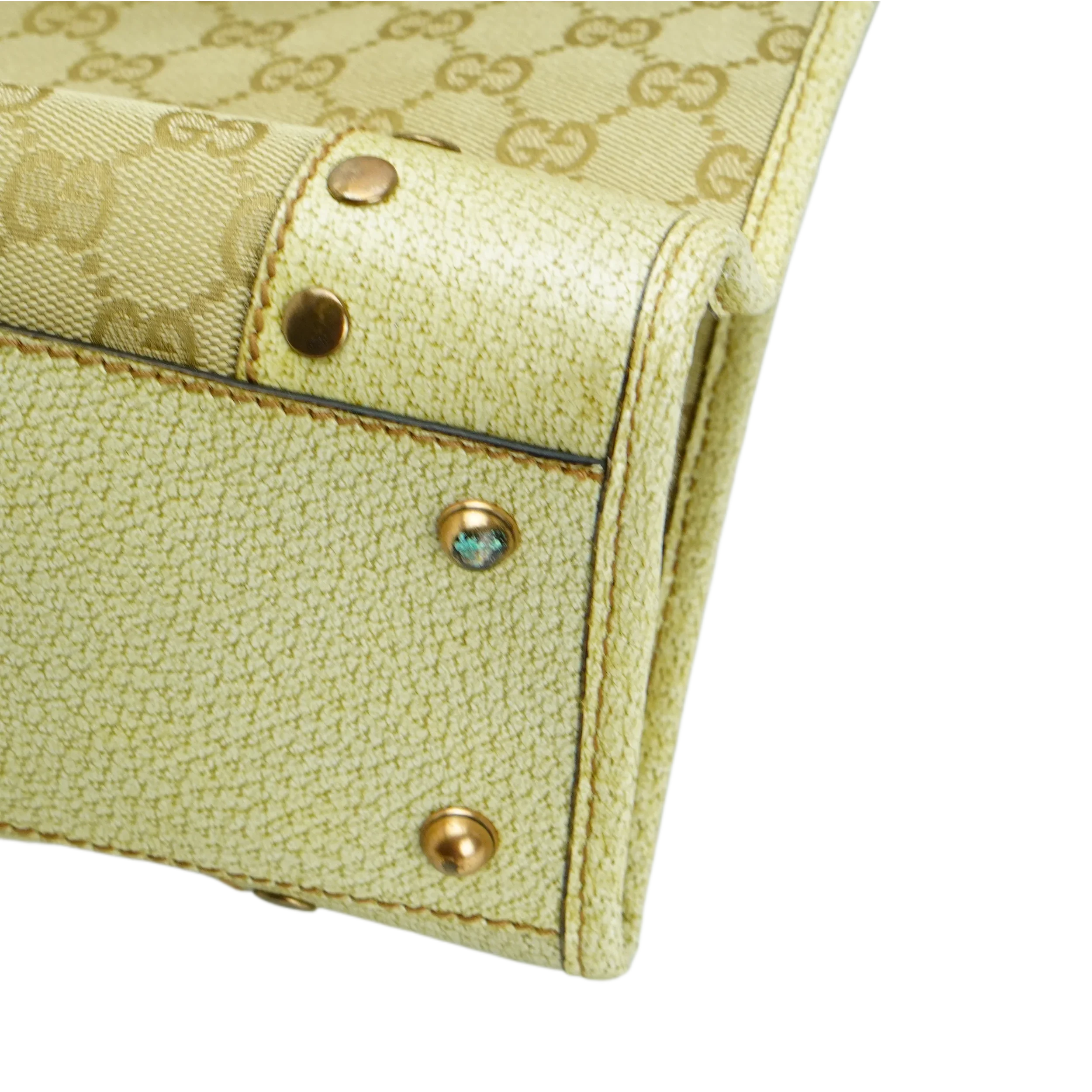 Gucci Beige GG Monogram Canvas Handbag