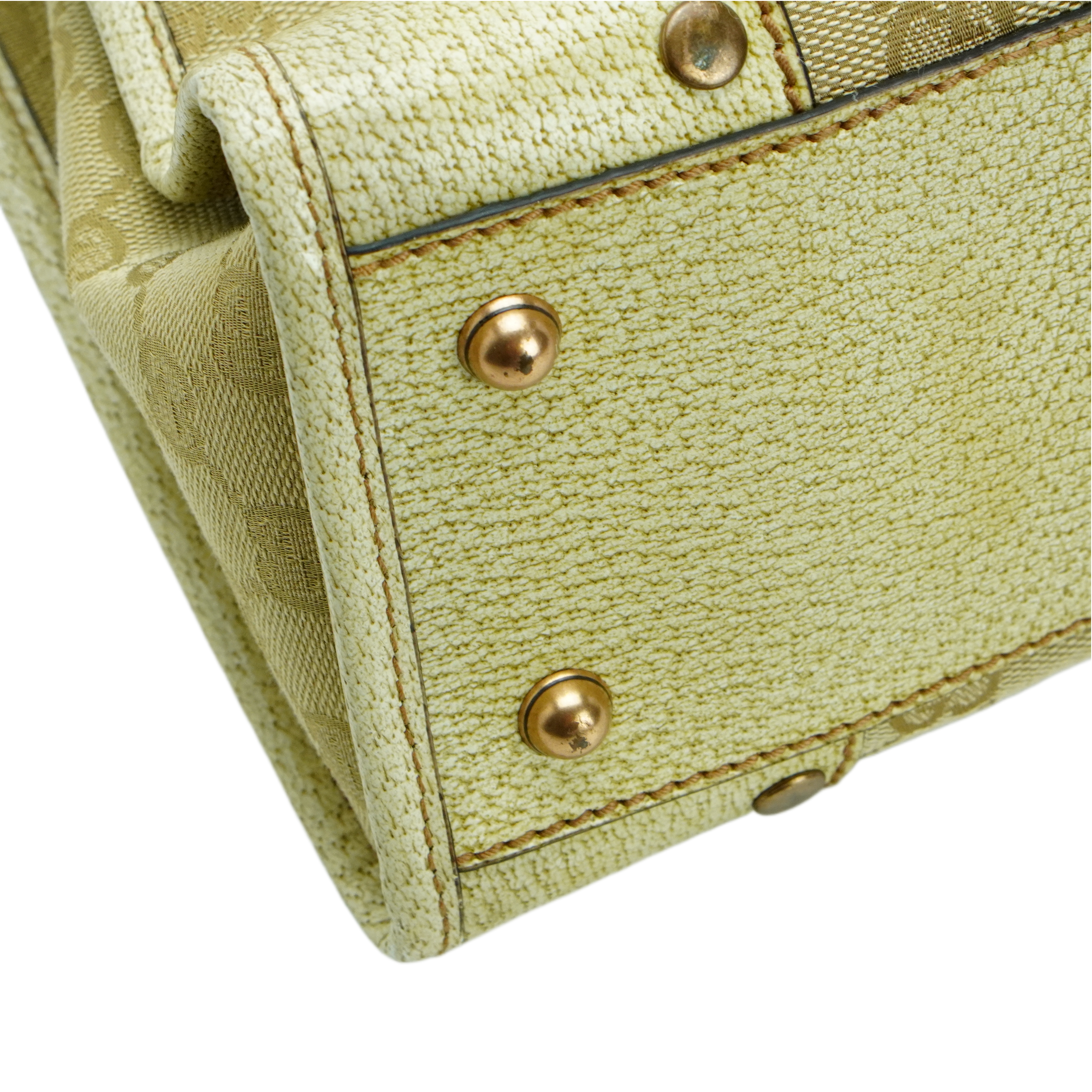 Gucci Beige GG Monogram Canvas Handbag