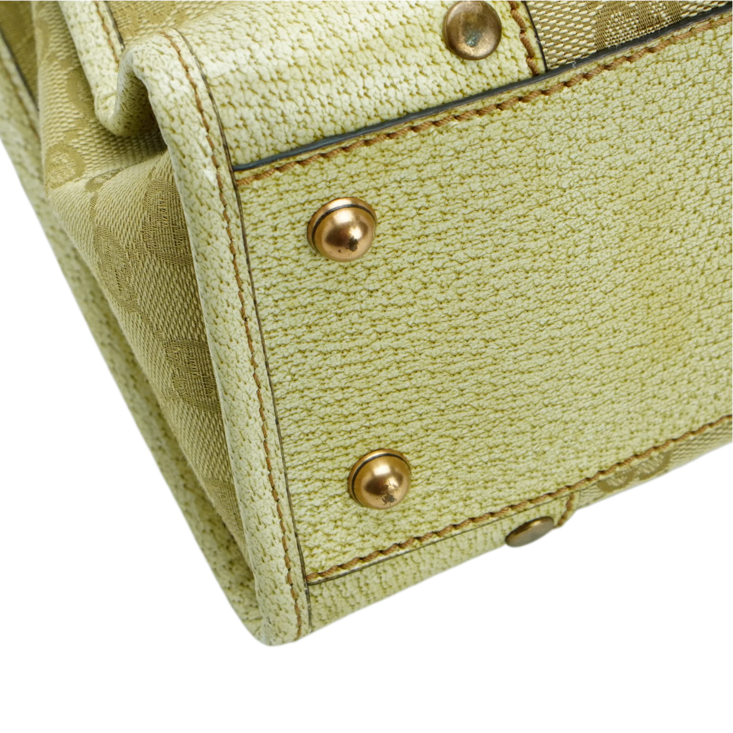 Gucci Beige GG Monogram Canvas Handbag