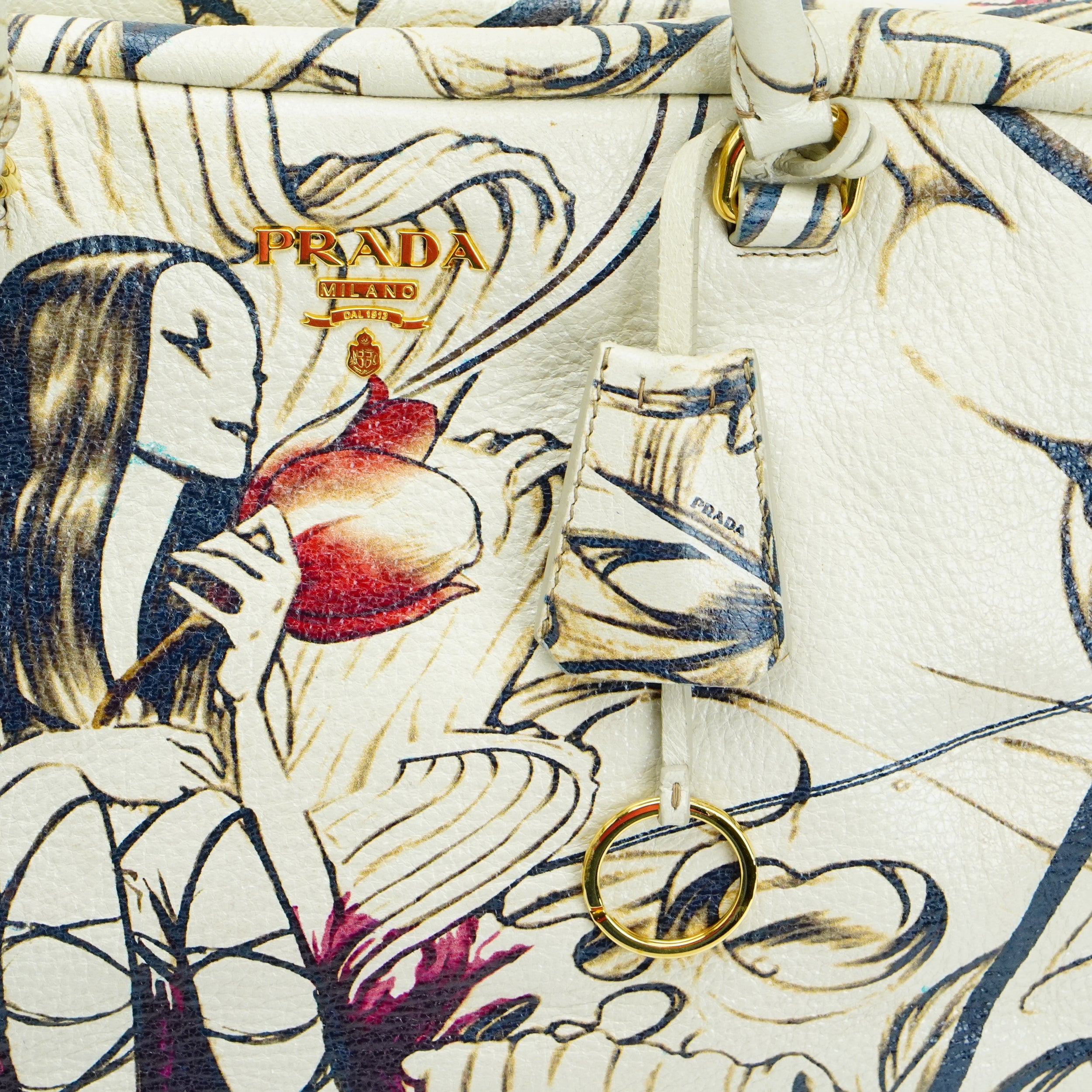 Prada x James Jean Spring 2008 Collection Fairy Bowler Abstract Handbag