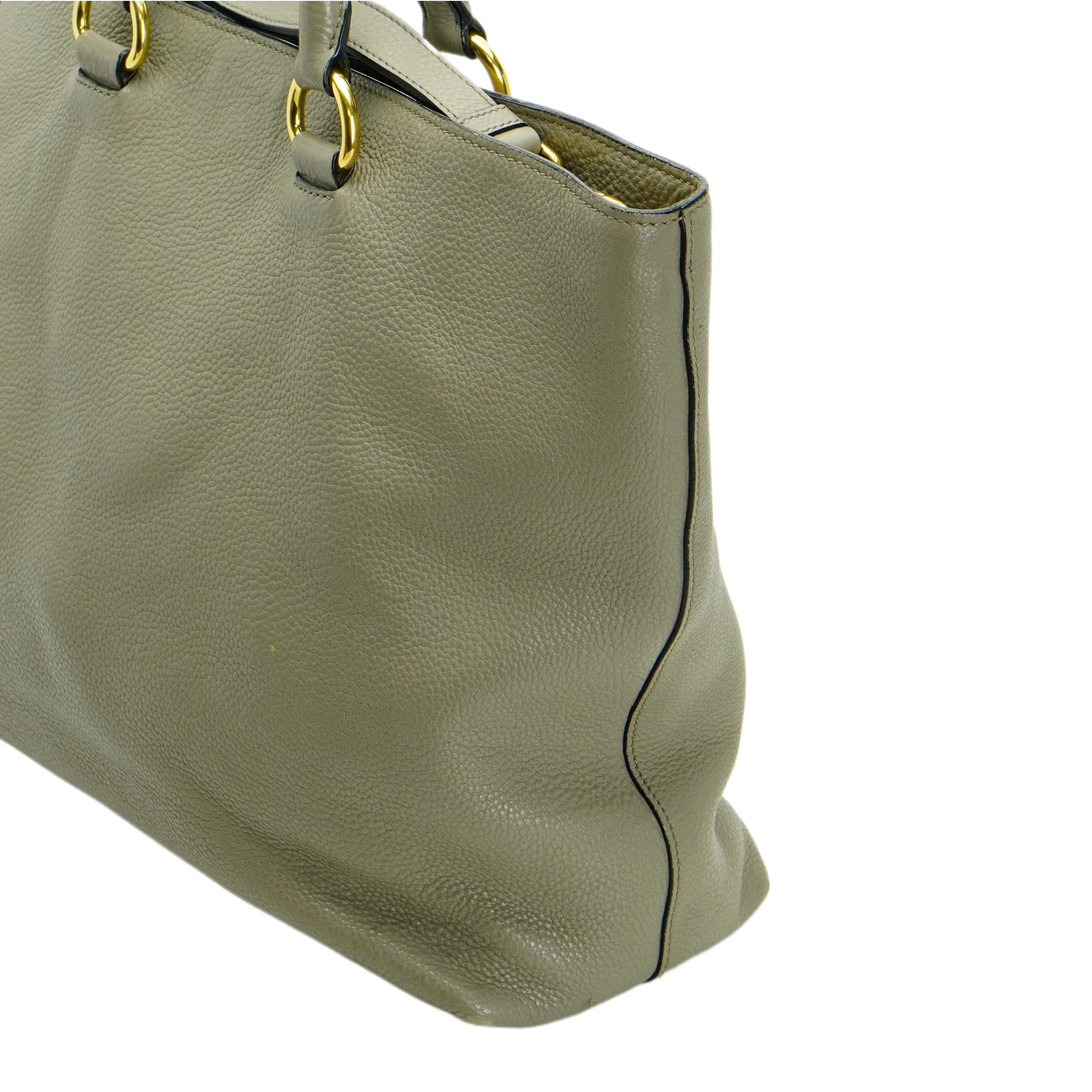 Prada Grey Vitello Daino Handbag