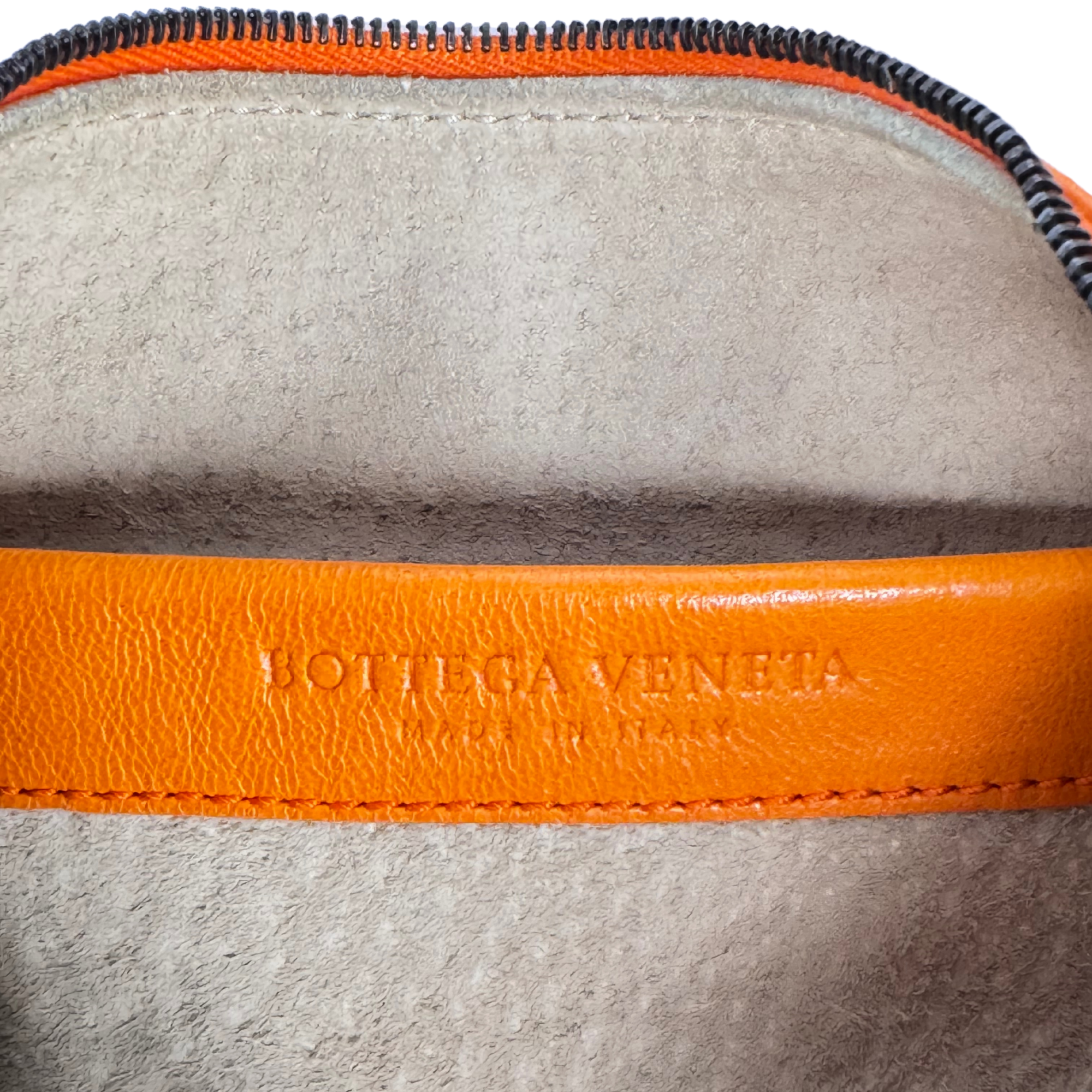 Bottega Veneta Orange Leather Mini Handbag
