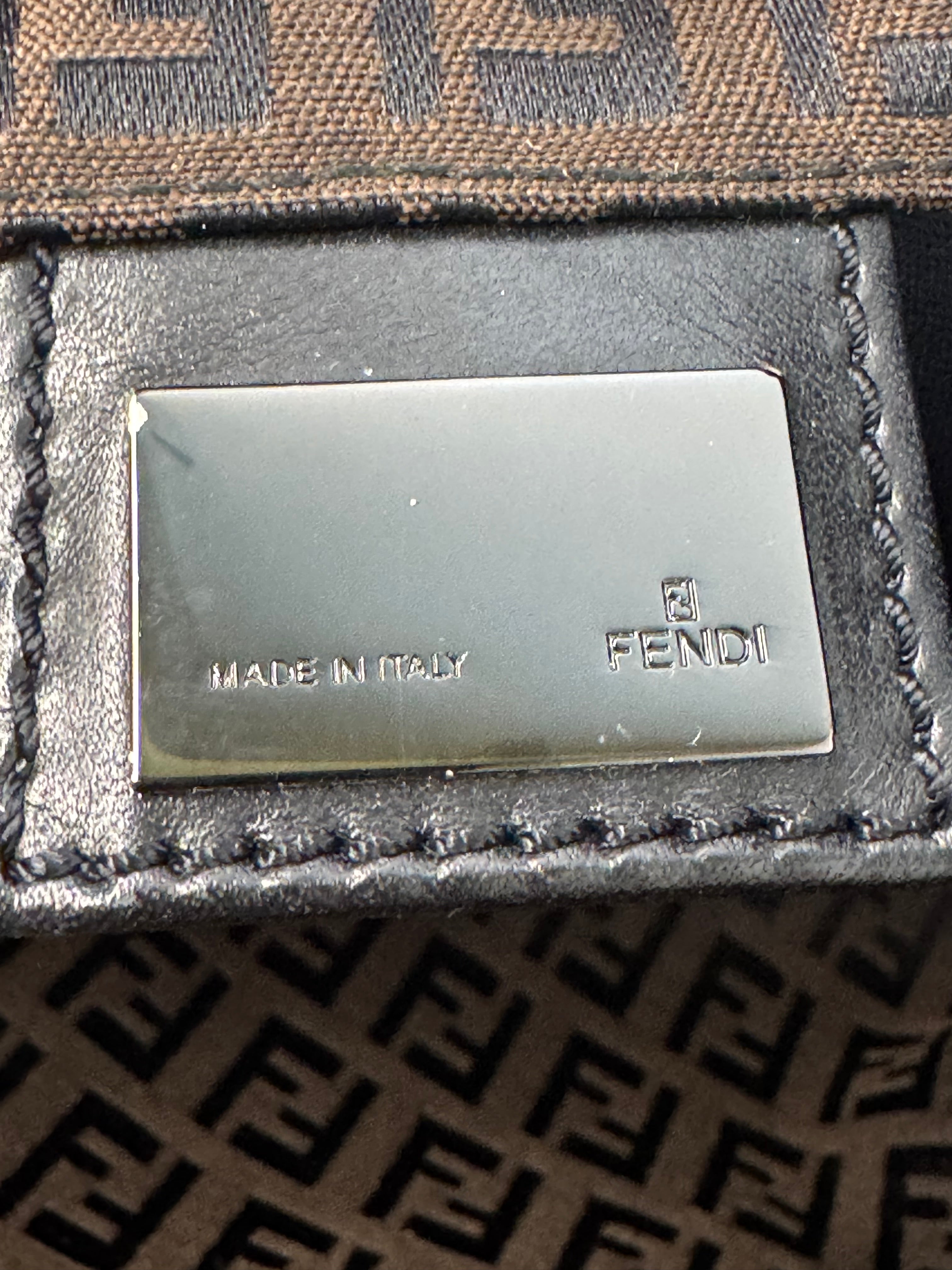 Fendi Zucca Brown Monogram Cloth Tote Bag