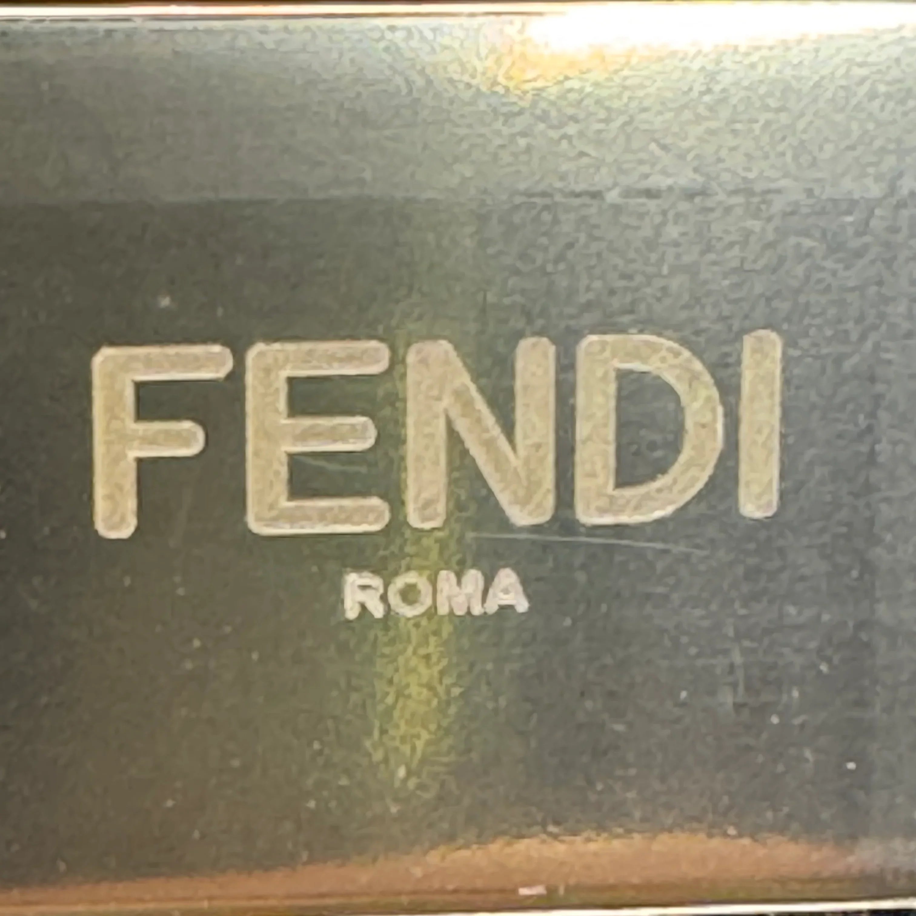 Fendi First Small Shiny Nappa Beige Snakeskin Lambskin Crossbody Bag