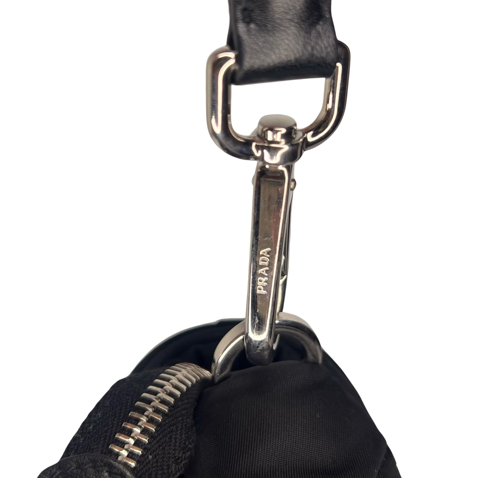Prada Quilted Re-Nylon Crossbody Bag with Detachable Pouch – Black
