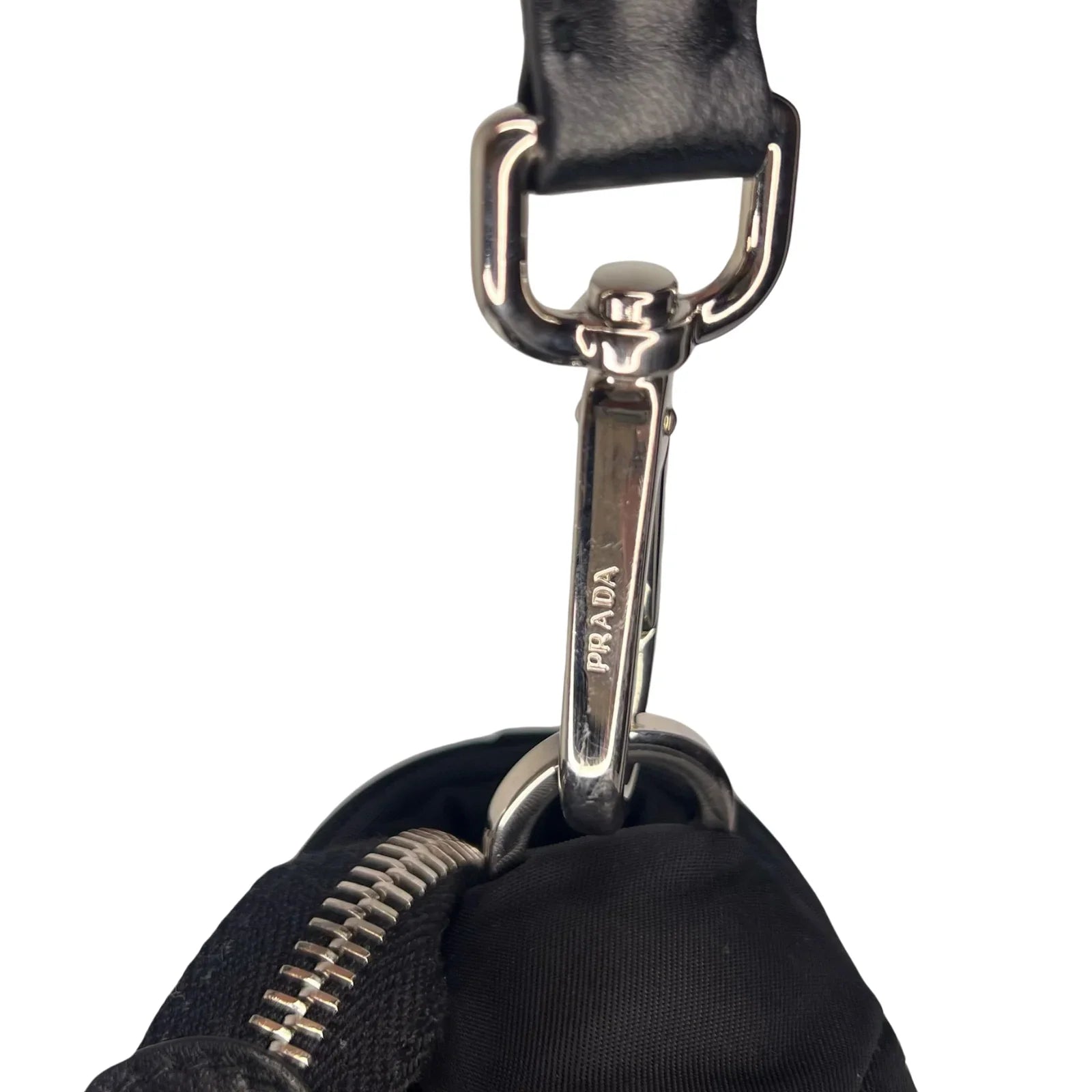 Prada Quilted Re-Nylon Crossbody Bag with Detachable Pouch – Black