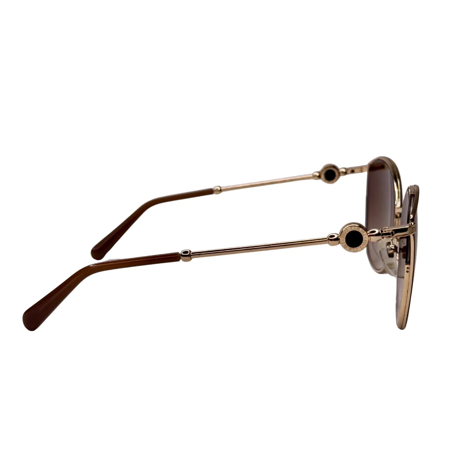 Bvlgari BV6114 Gold Metal Gradient Round Sunglasses – 2036/13 - Lost Designer