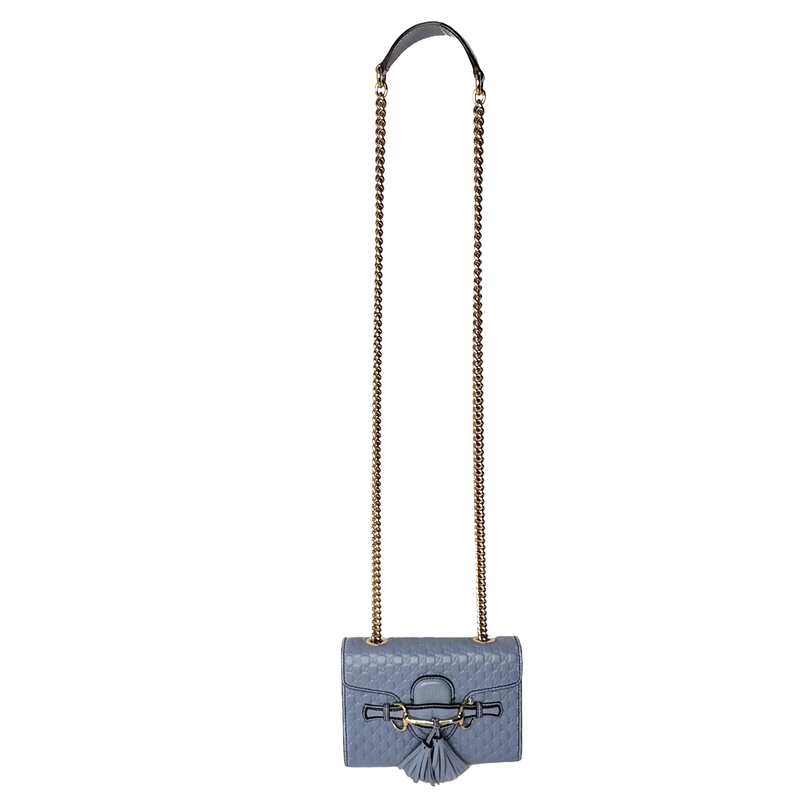 Gucci Microguccissima Mini Emily Chain Shoulder Bag – Light Blue