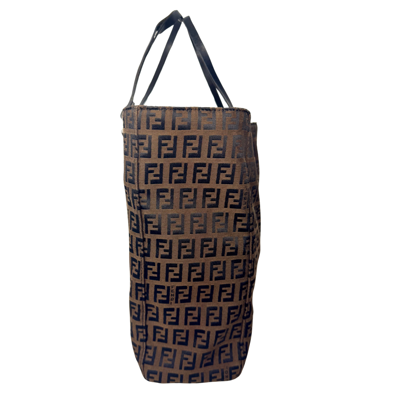 Fendi Zucca Brown Monogram Cloth Tote Bag
