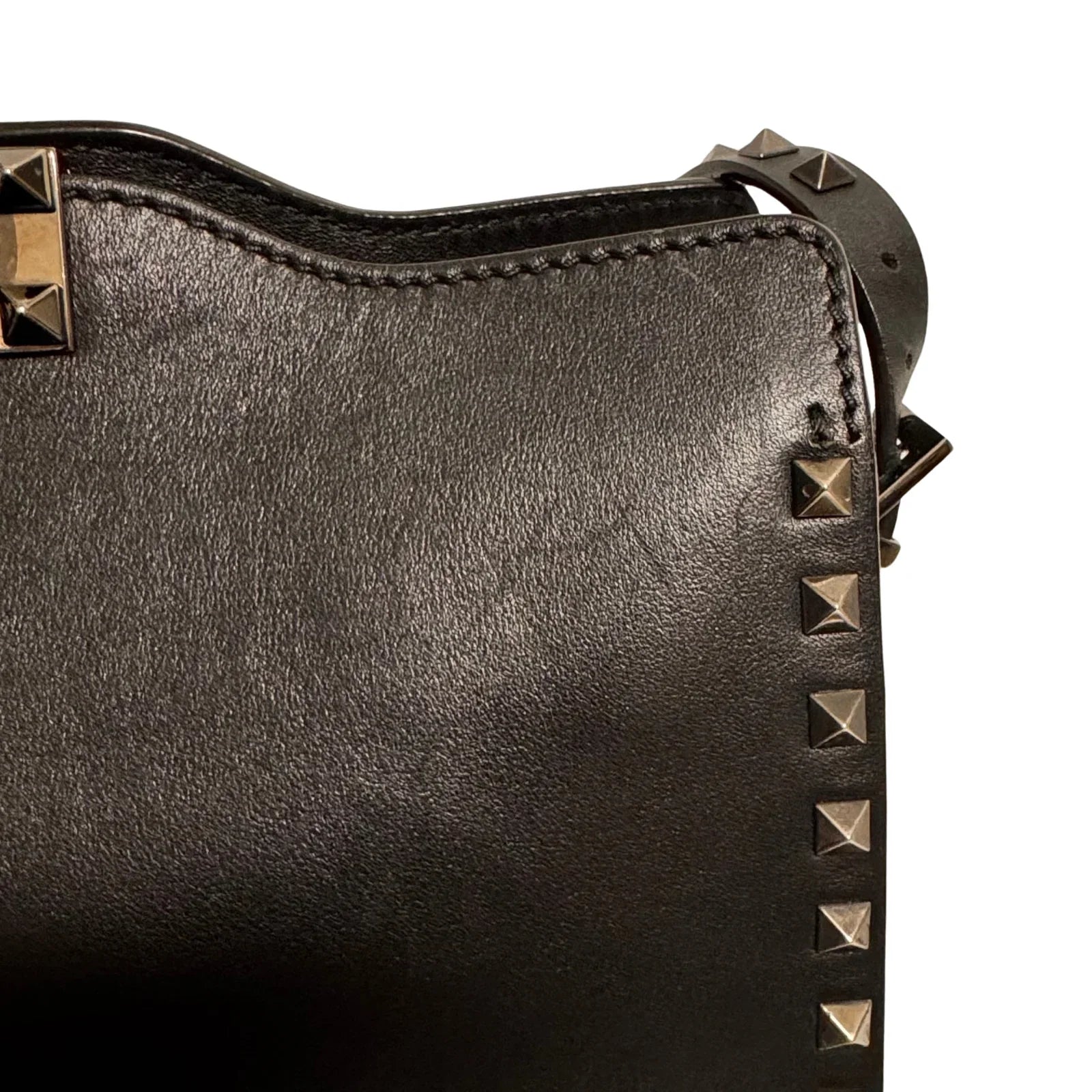 Valentino Black Leather Shoulder Bag