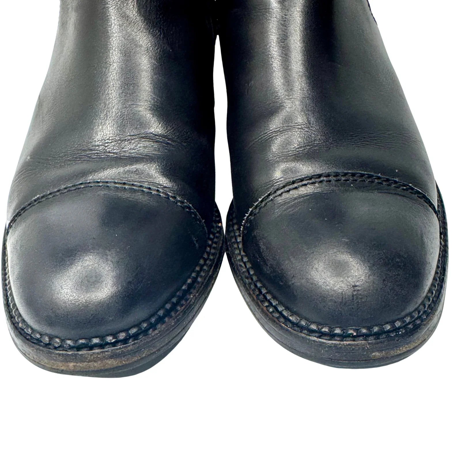 Chanel Black Calfskin Elastic Ankle Boots – Size 36 - Lost Designer