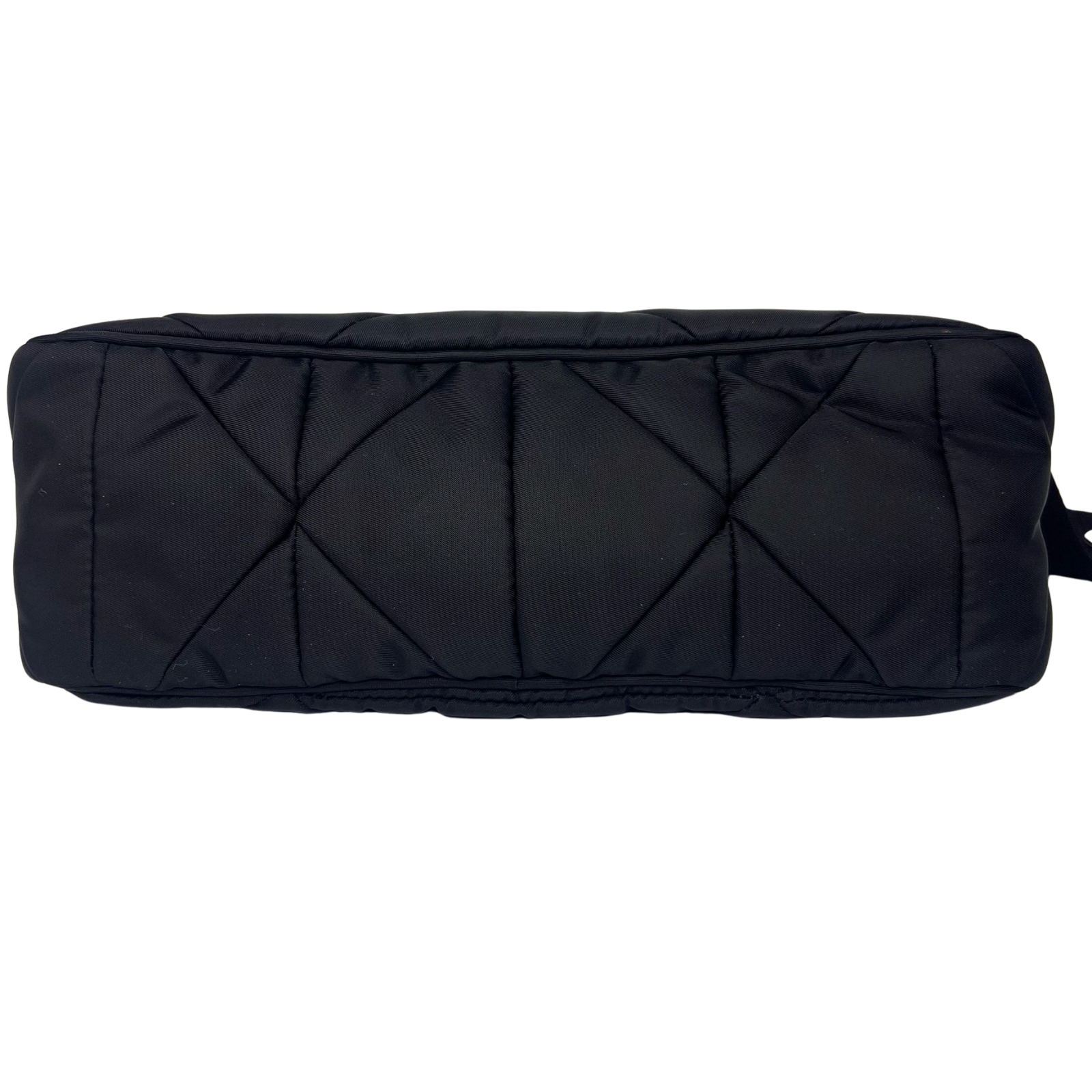 Prada Quilted Re-Nylon Crossbody Bag with Detachable Pouch – Black