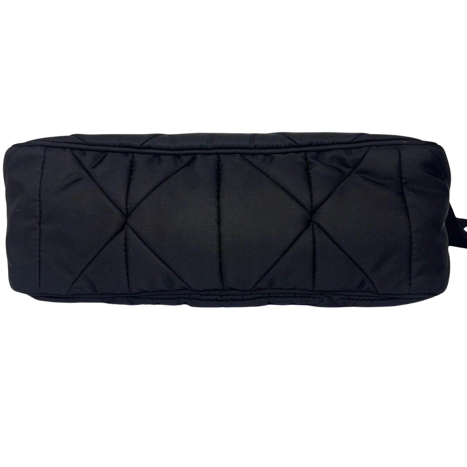 Prada Quilted Re-Nylon Crossbody Bag with Detachable Pouch – Black