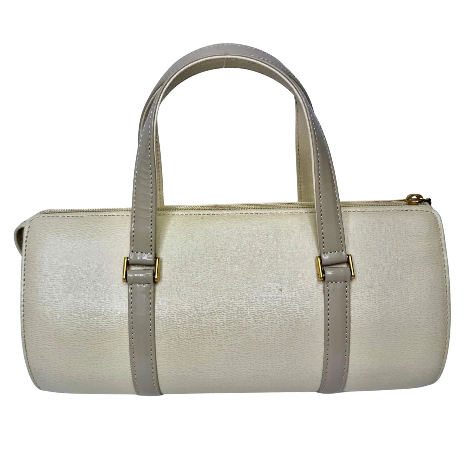 Burberry Mini Boston Bag Leather Beige