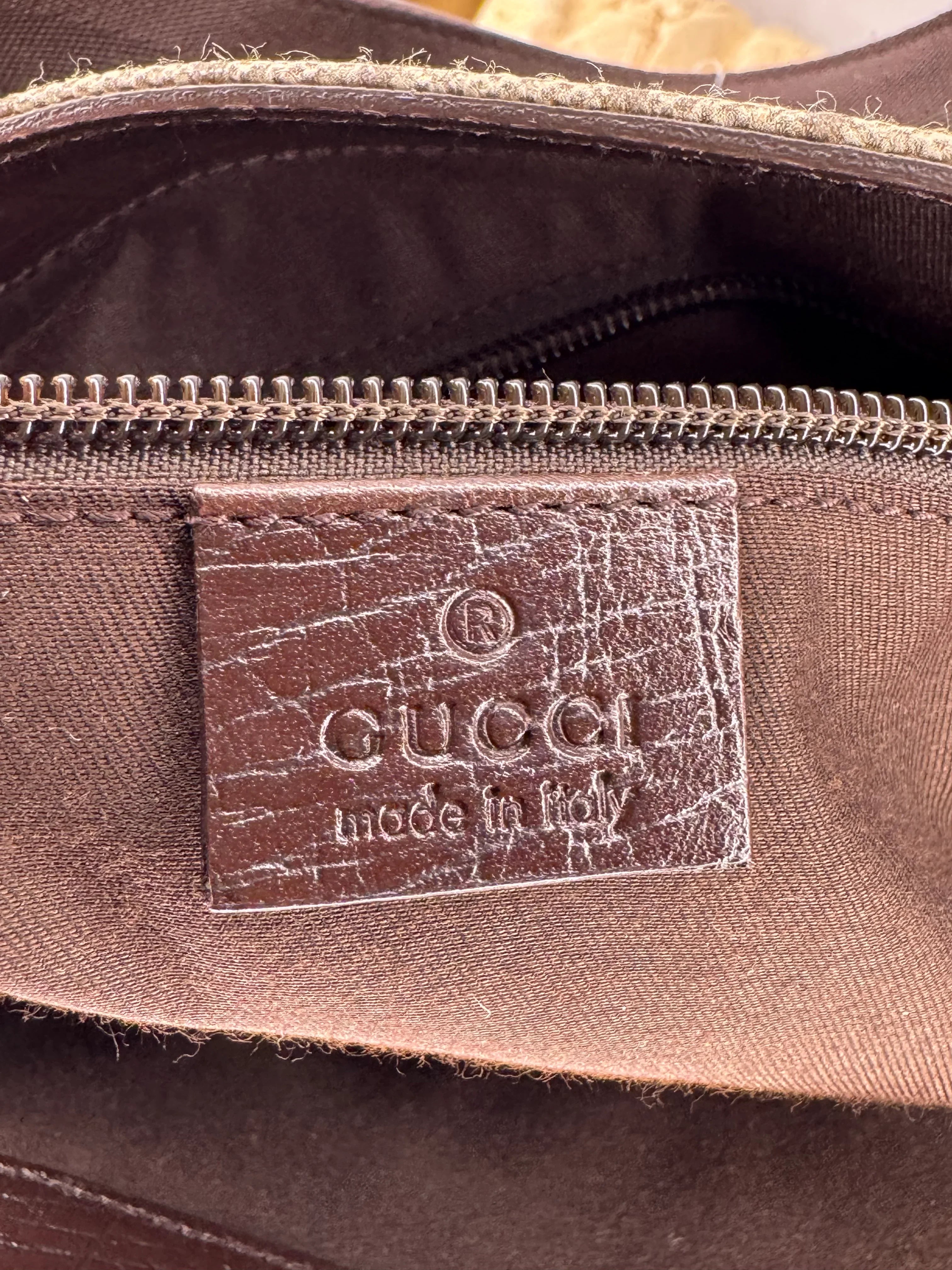 Gucci GG Plus Small Monogram Tote Bag Brown
