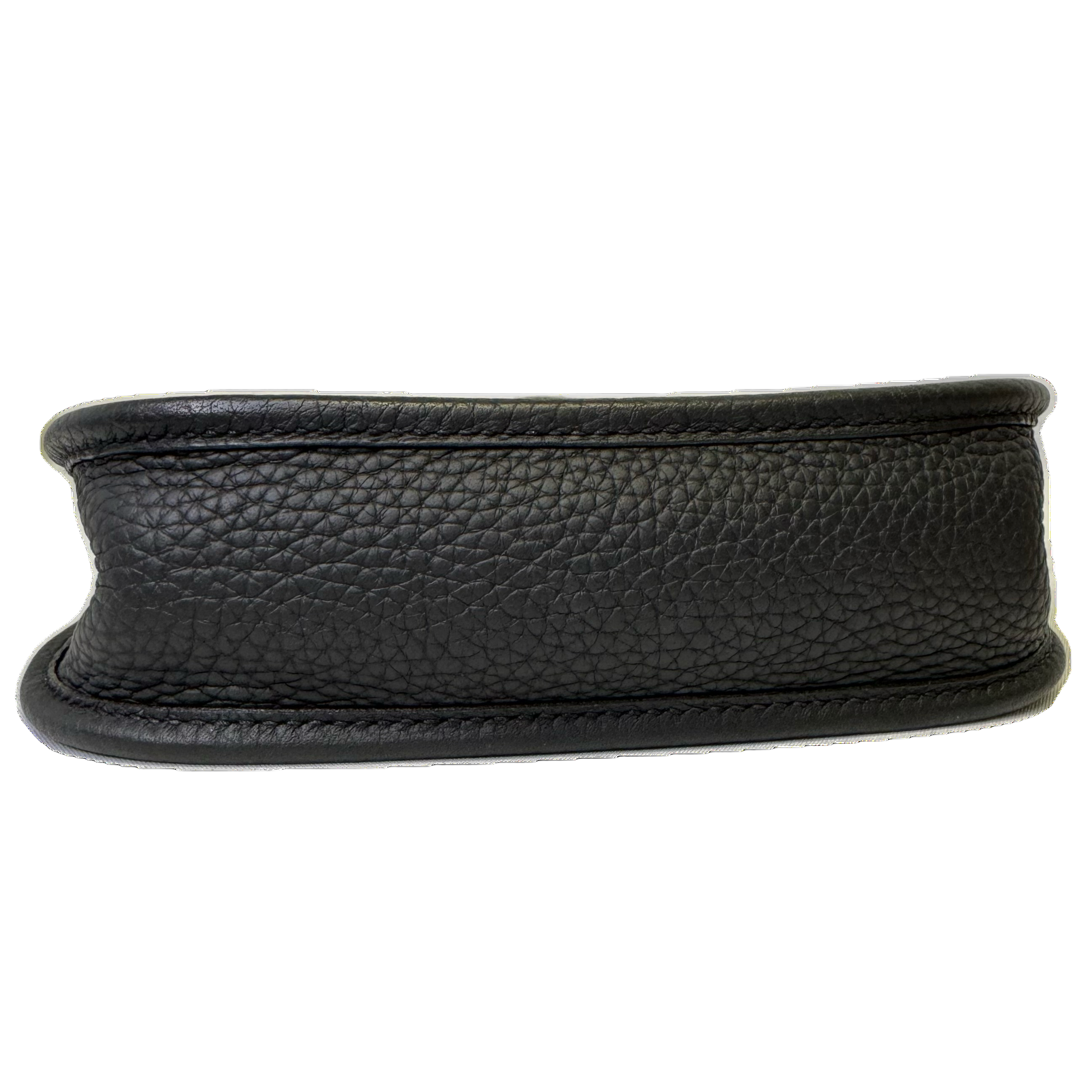 Hermes Evelyn Mini Crossbody Bag Clemence Leather Black