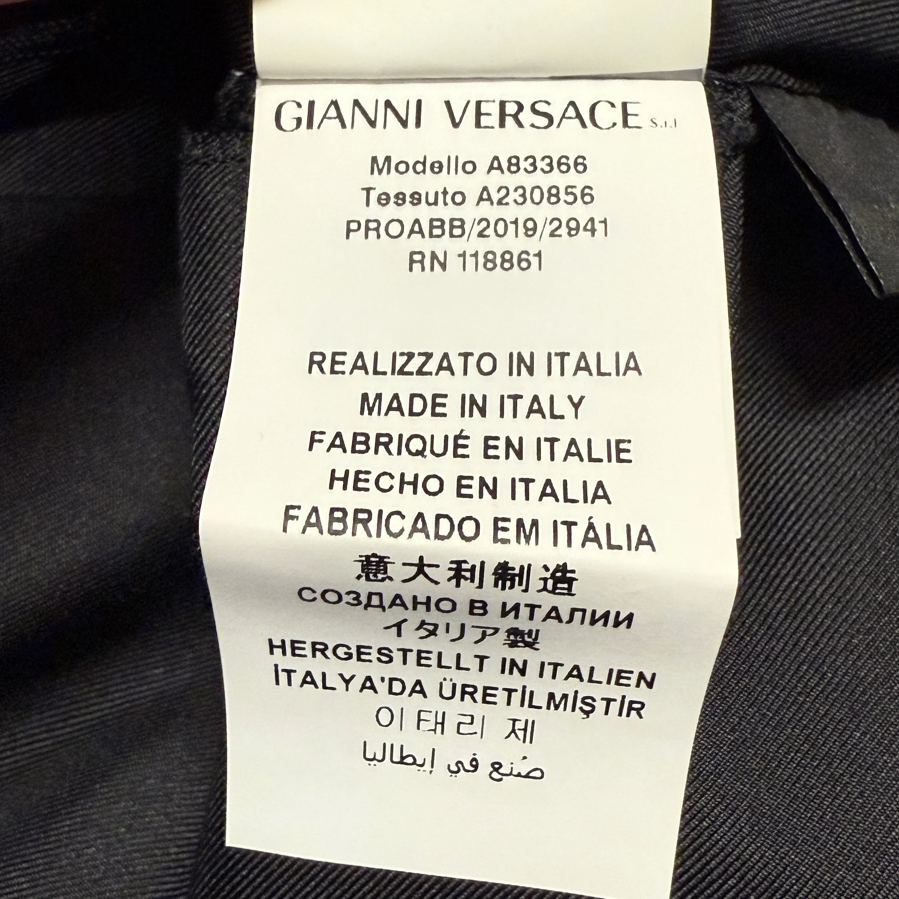 Black/Gold versace Dress, 46
