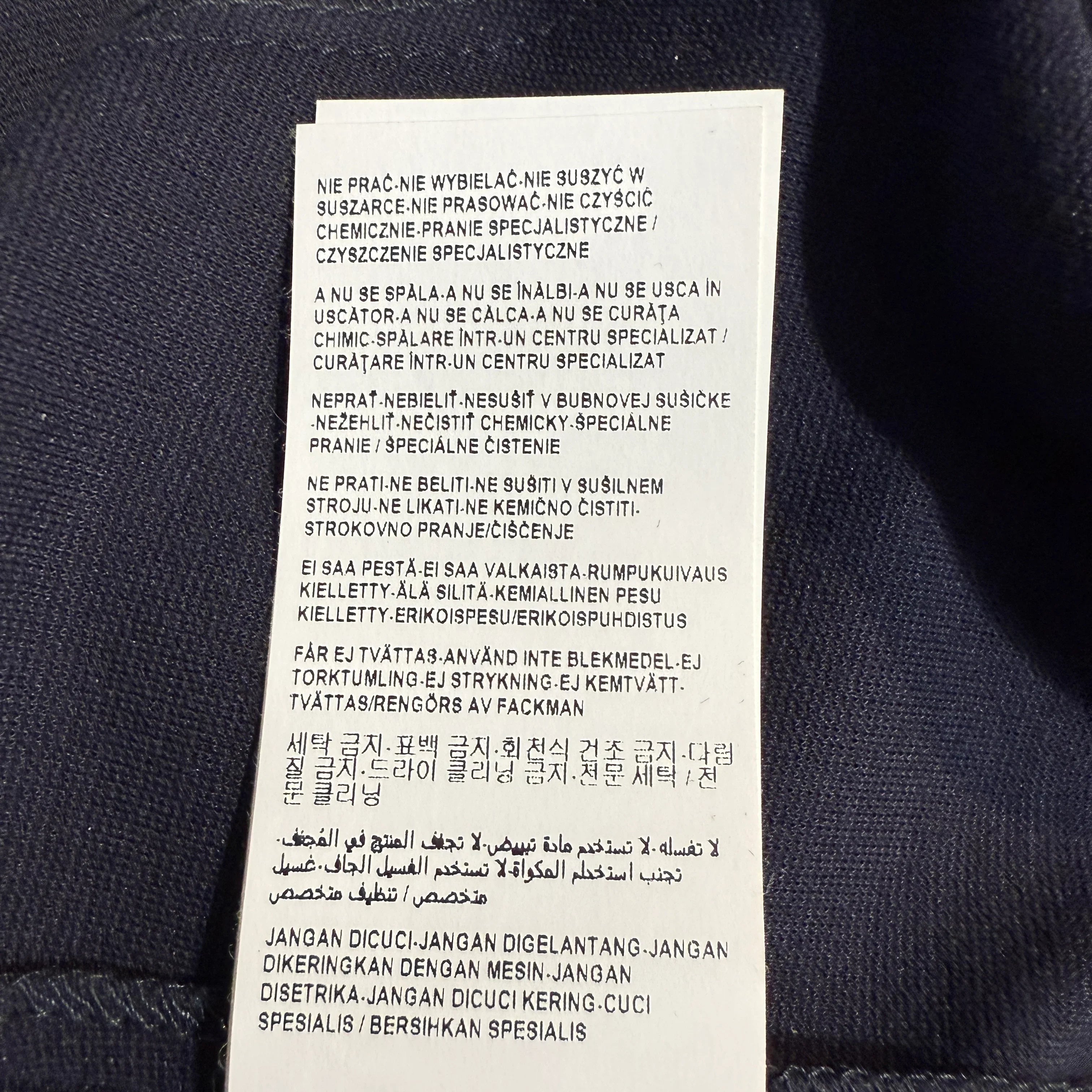 Versace Navy Long Sleeve Fitted Dress with Hardware Detail – Size 44 - Lost Designer