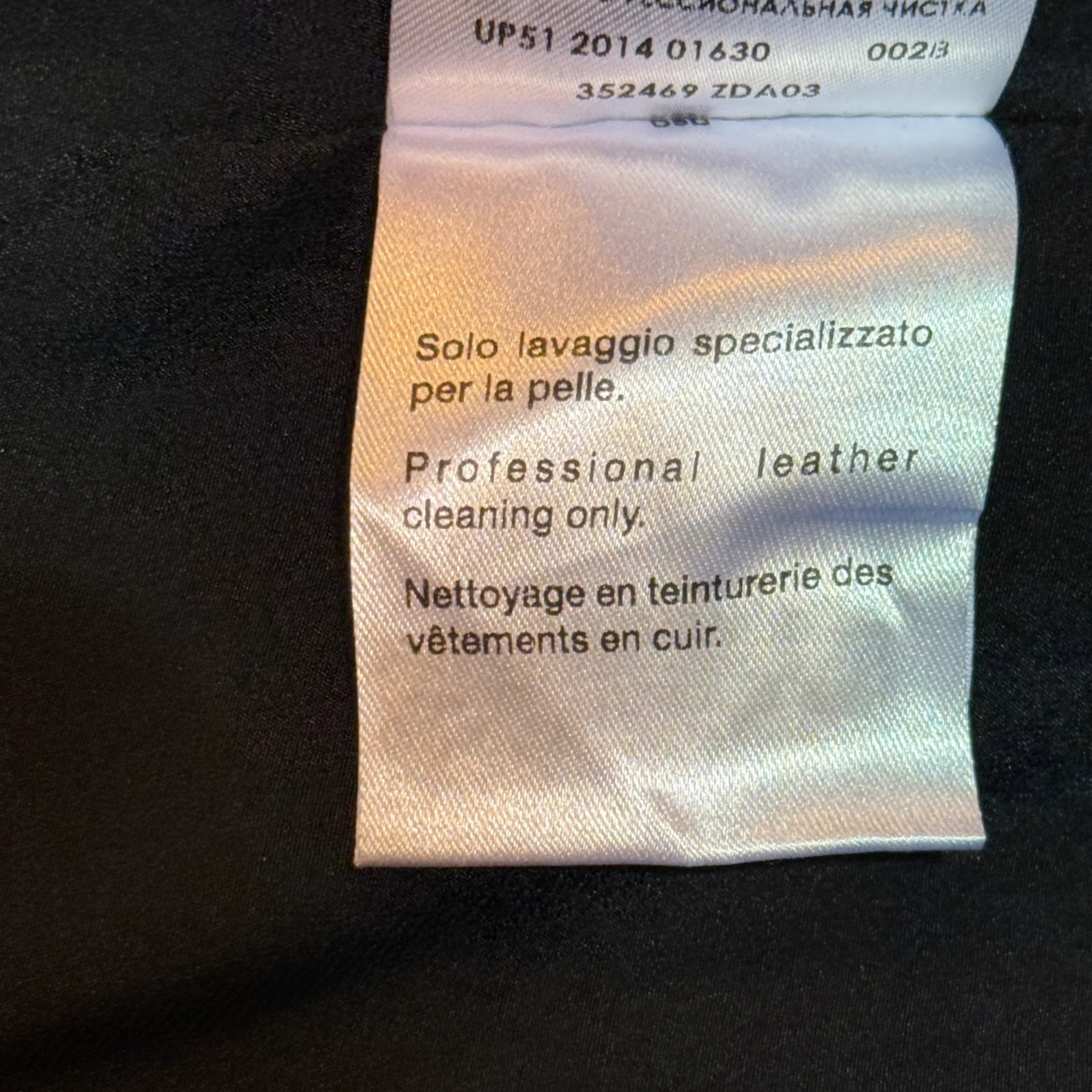 Gucci Elegent Short Dress Triacetate Leather Dress Black 40 - Lost Designer