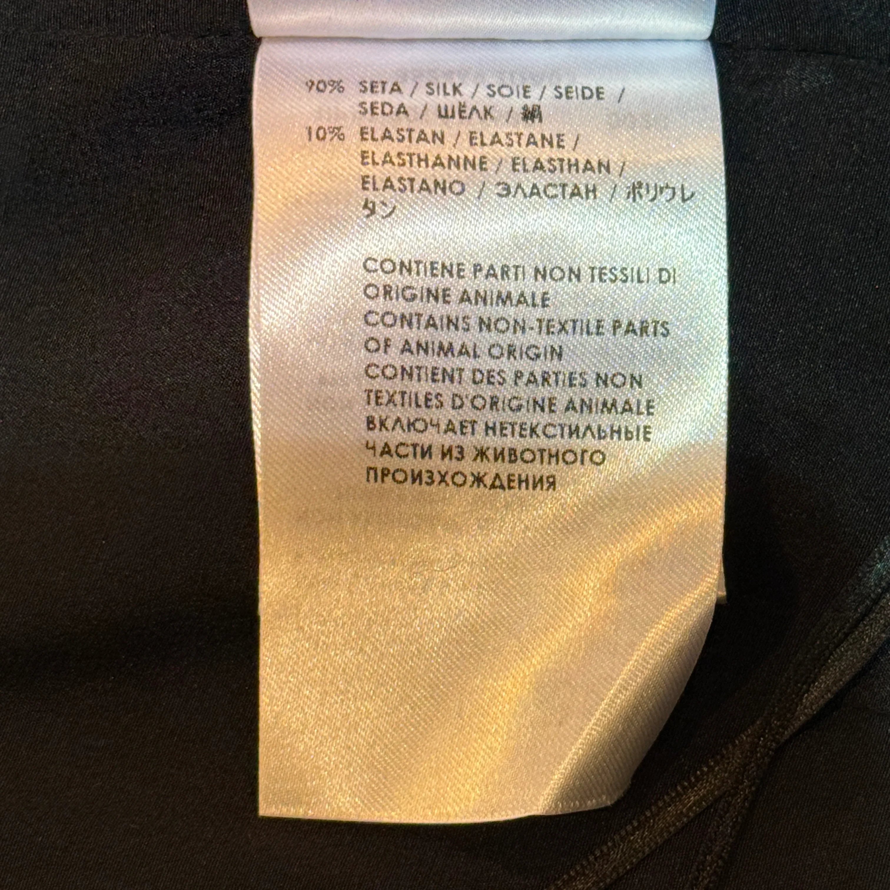 Gucci Elegent Short Dress Triacetate Leather Dress Black 40 - Lost Designer