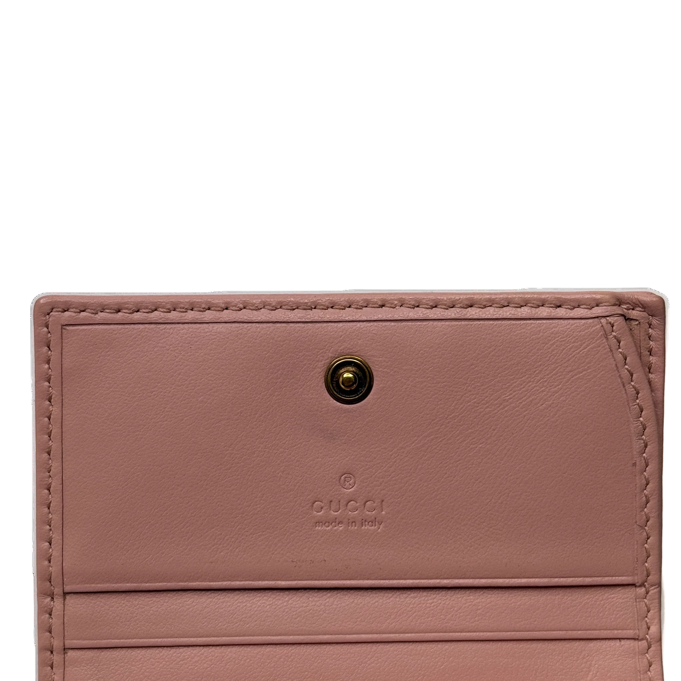 Gucci GG Small Marmont Wallet Leather Pink - Lost Designer