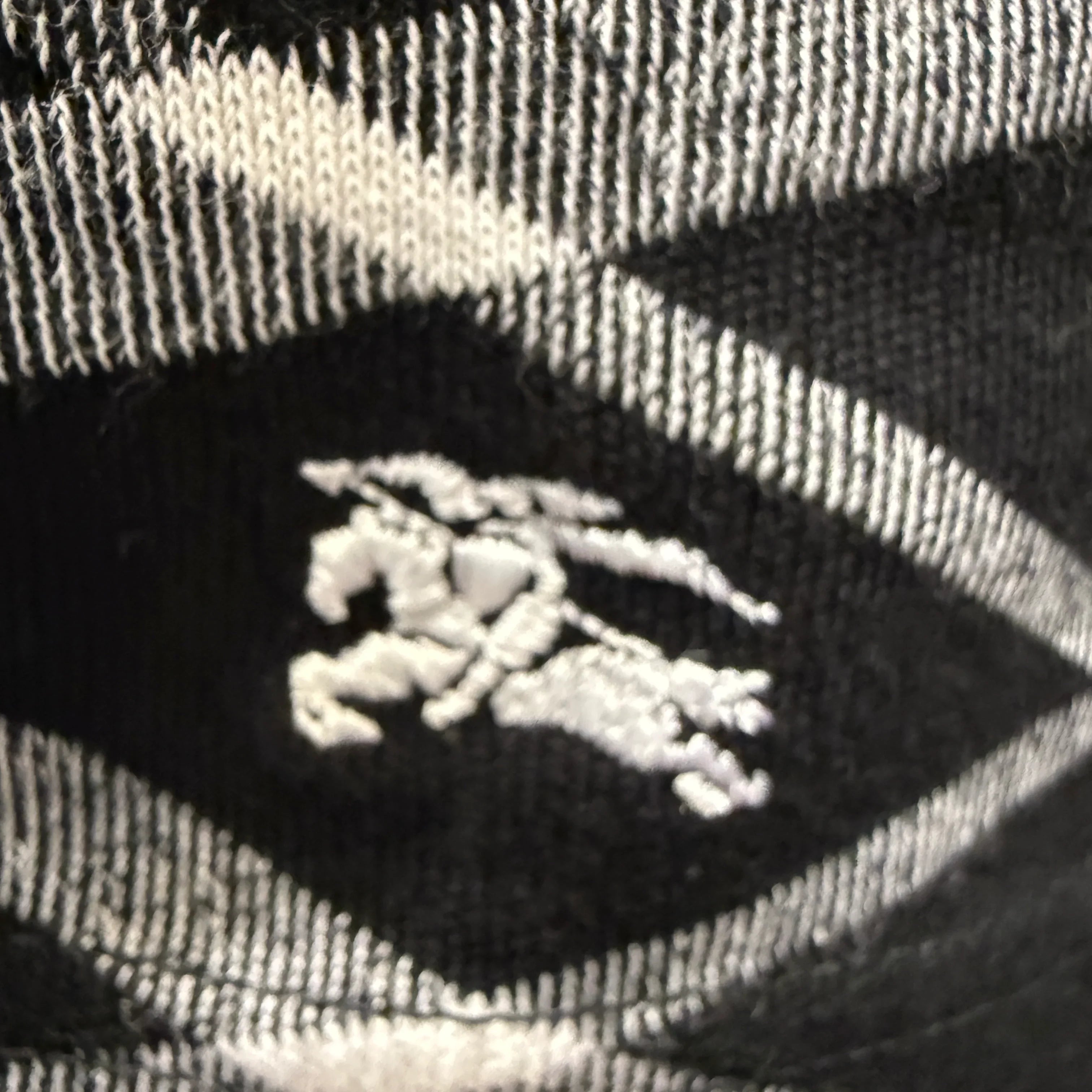 Burberry Elbow Sleeve Striped Sweater Black 38 - Lost Designer