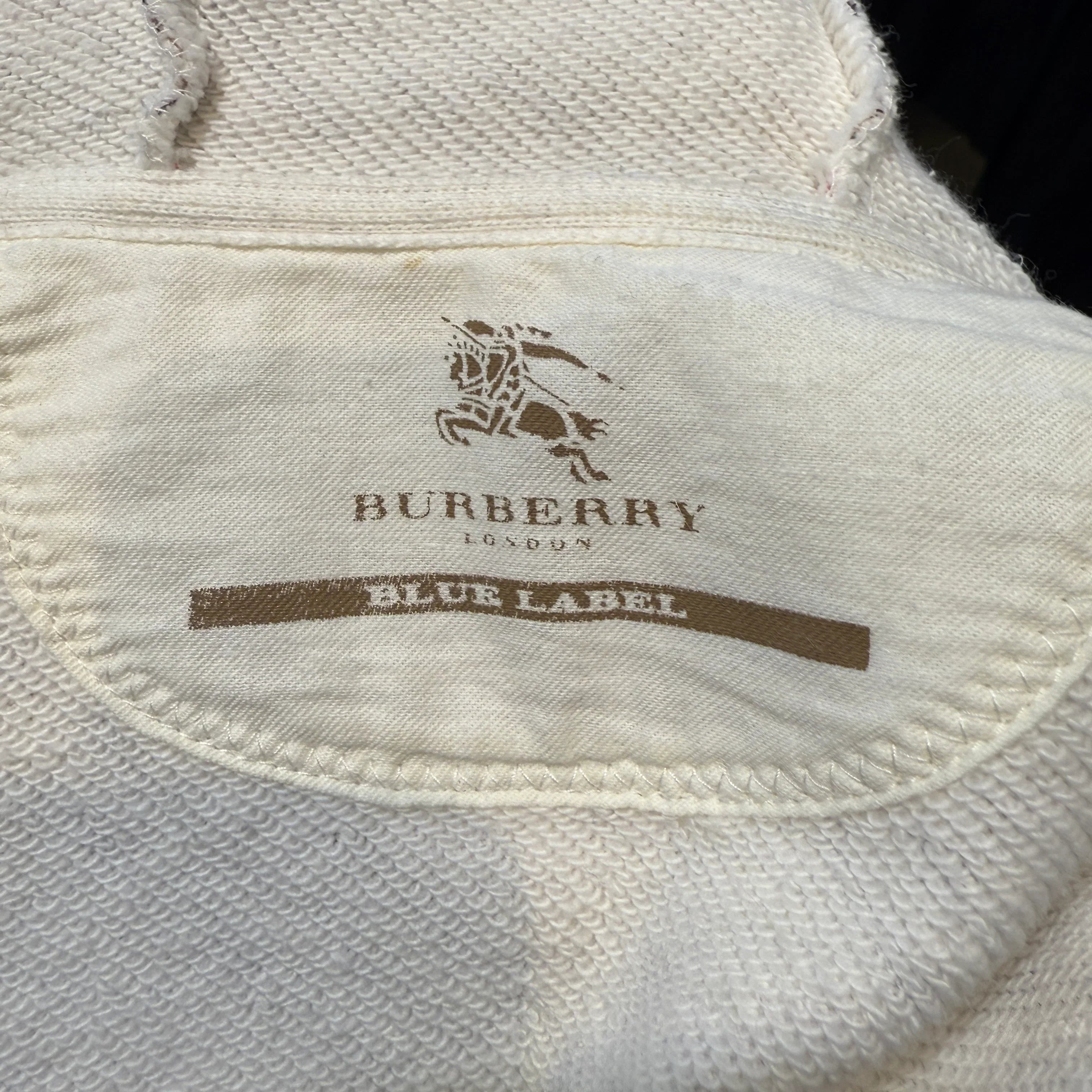 Burberry Blue Label Jacket Hoodie 38 White - Lost Designer