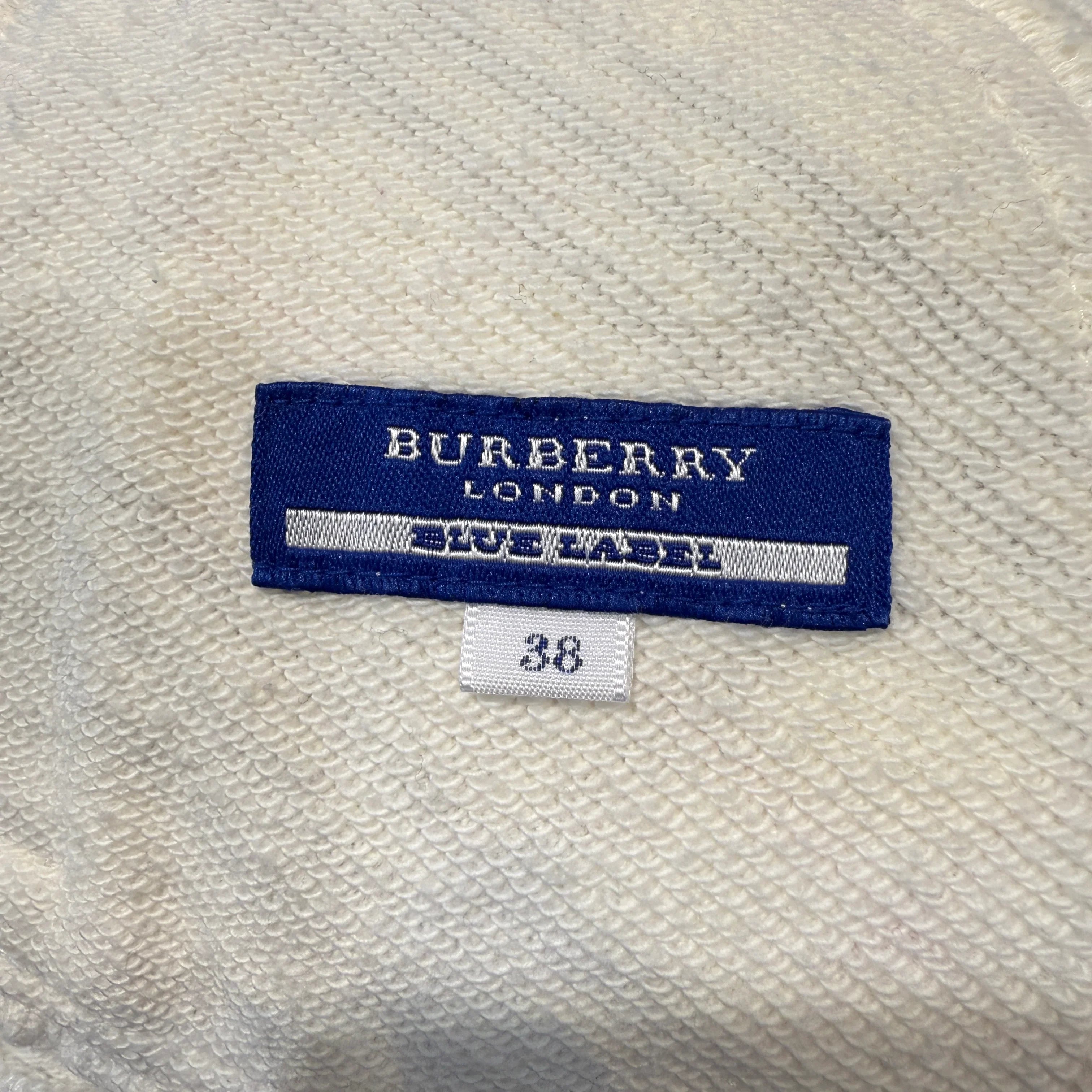 Burberry Blue Label Jacket Hoodie 38 White - Lost Designer