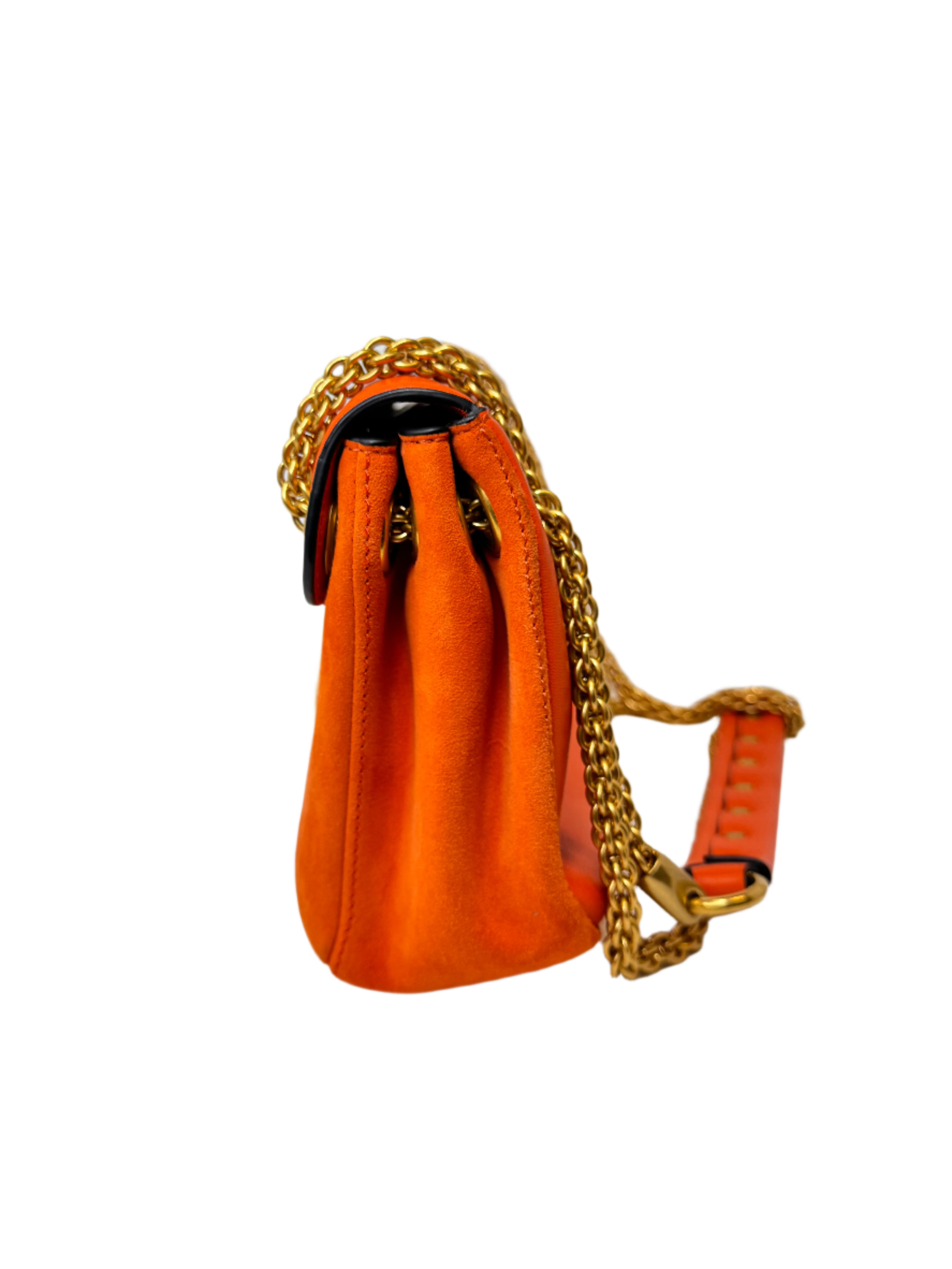 Valentino Garavani Stud Sign Shoulder Bag – Orange Nappa Leather