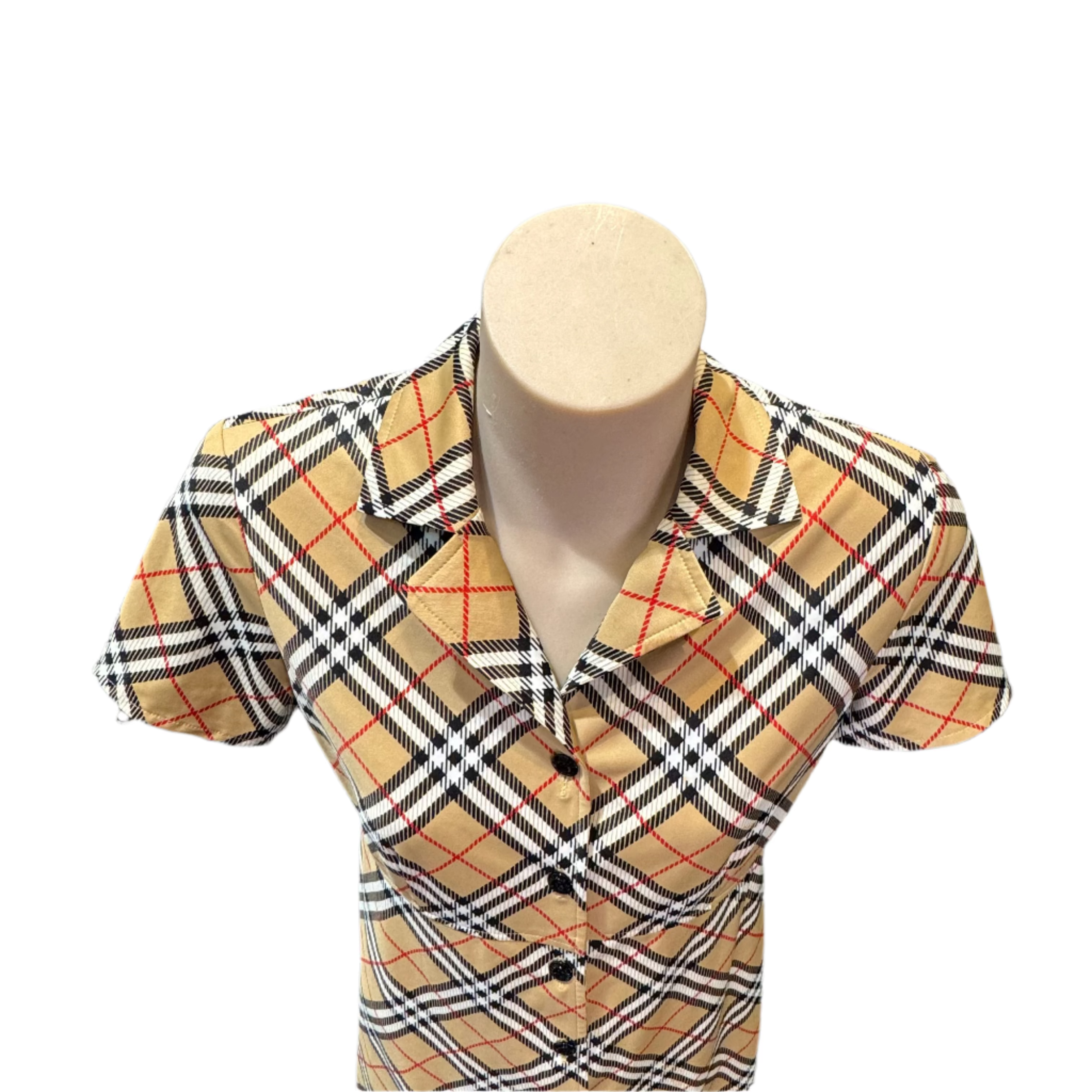 Burberry Check half-sleeve dress