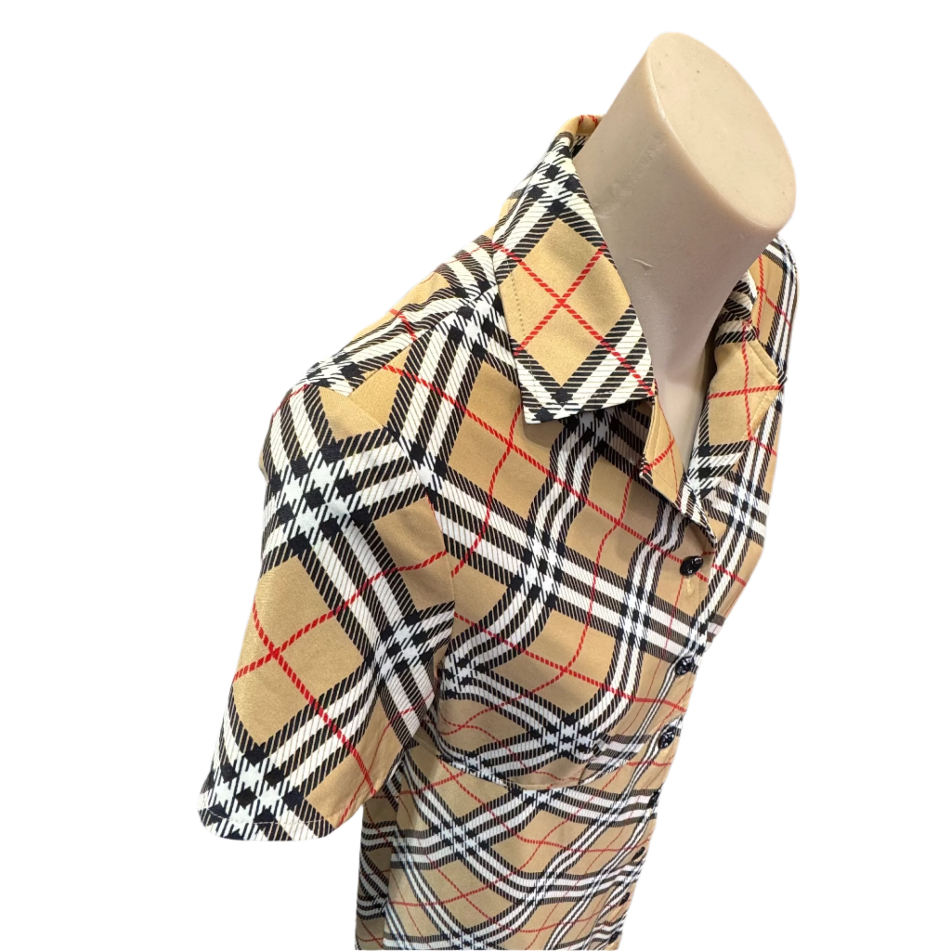 Burberry Check half-sleeve dress