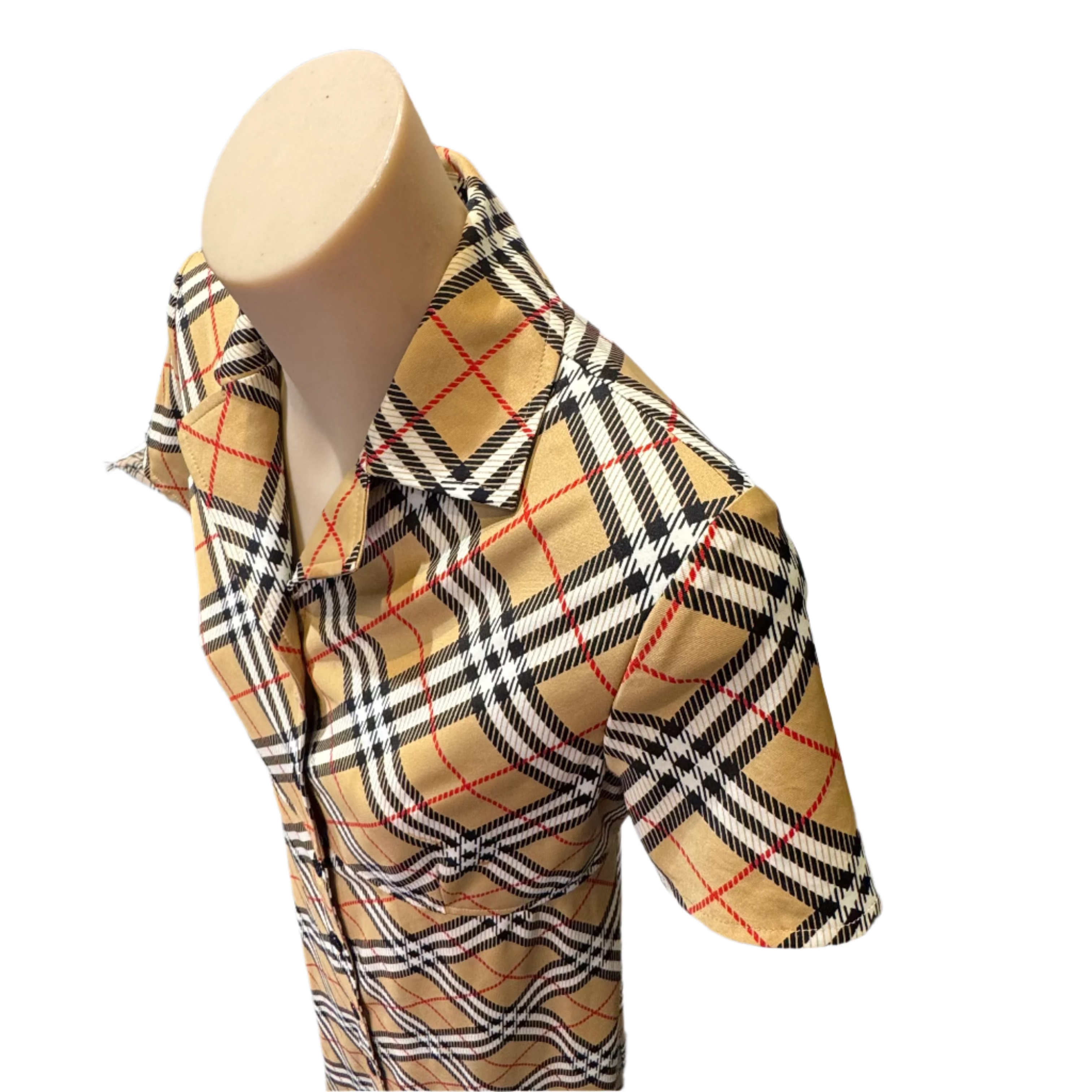 Burberry Check half-sleeve dress