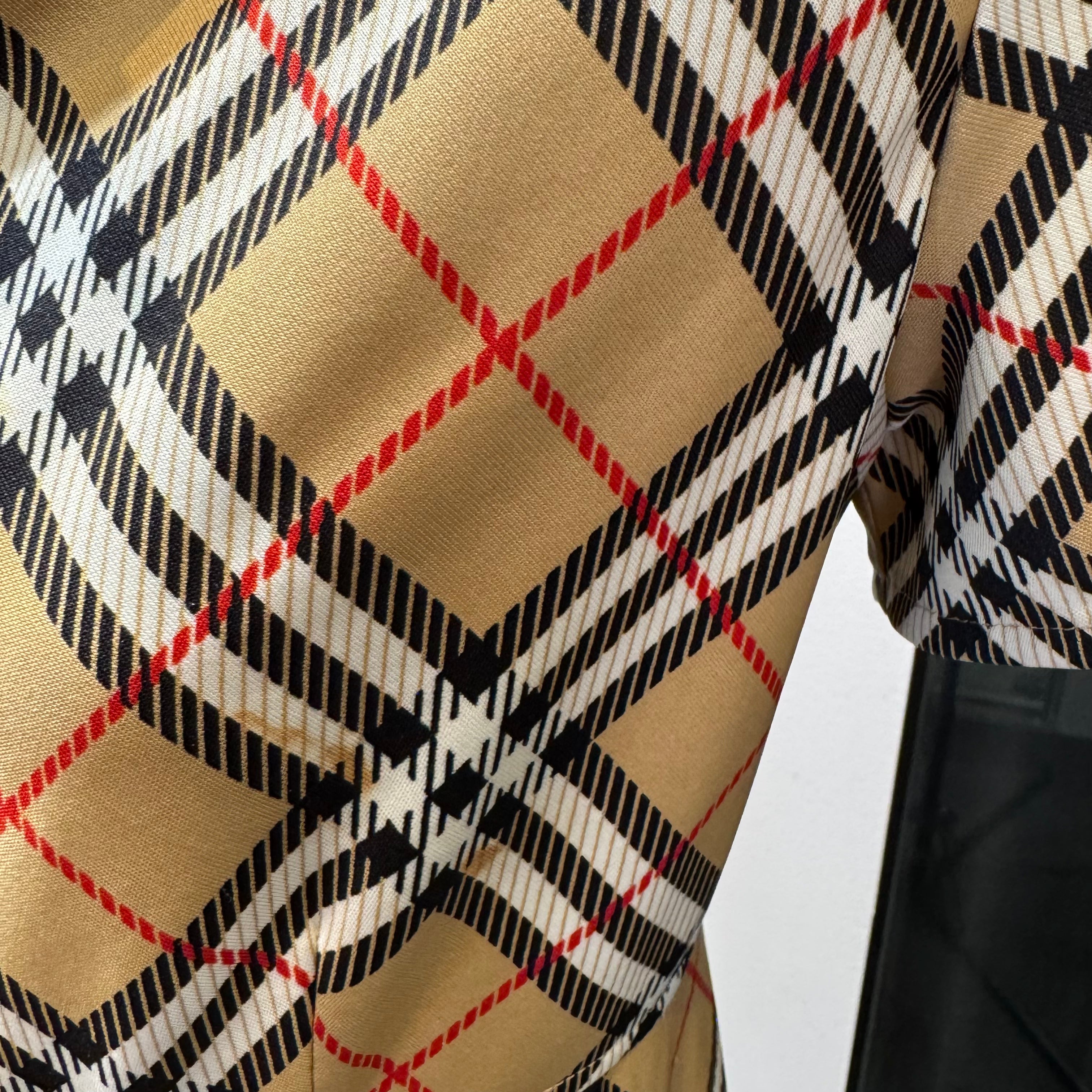 Burberry Check half-sleeve dress