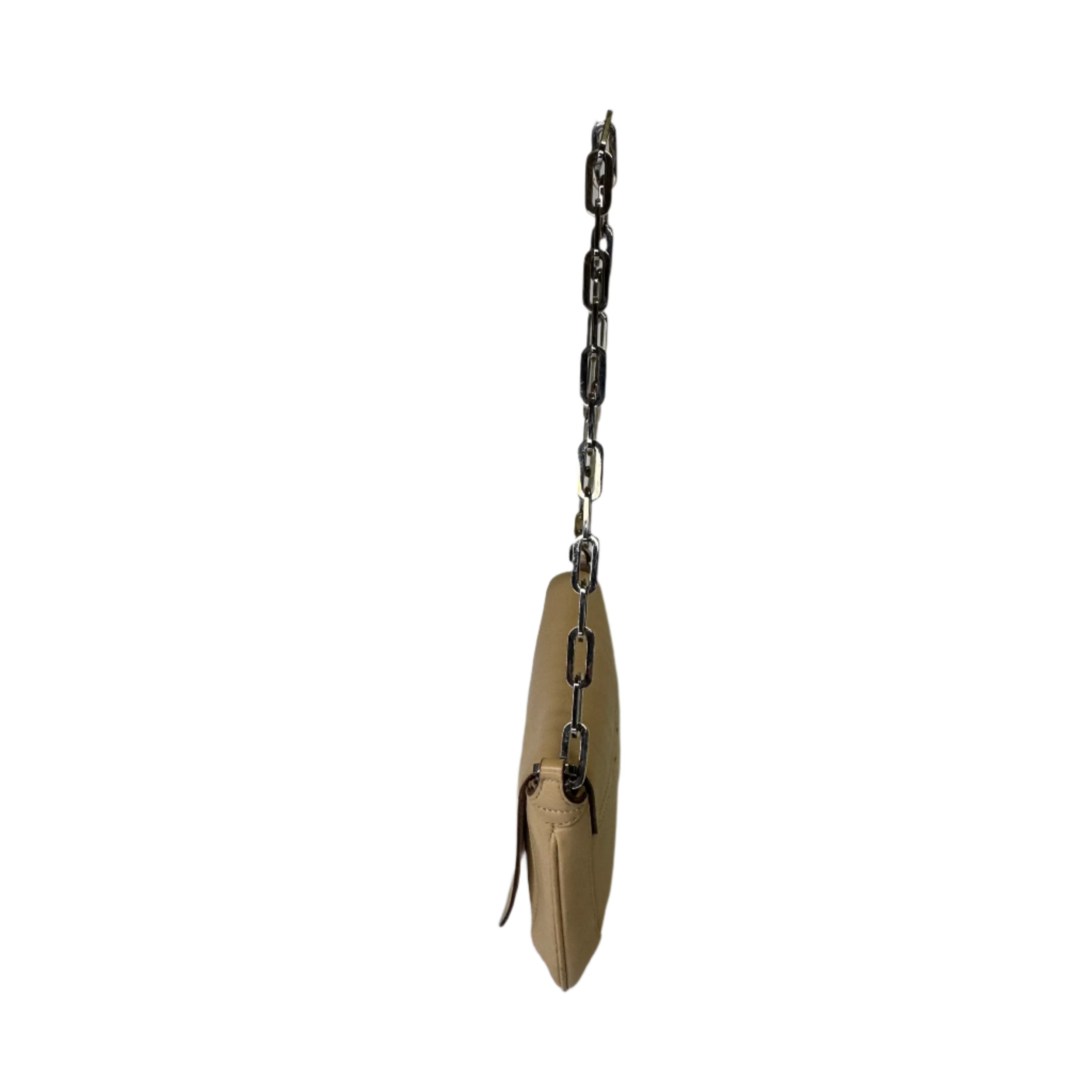 Gucci Chain Flap Shoulder Bag Leather beige