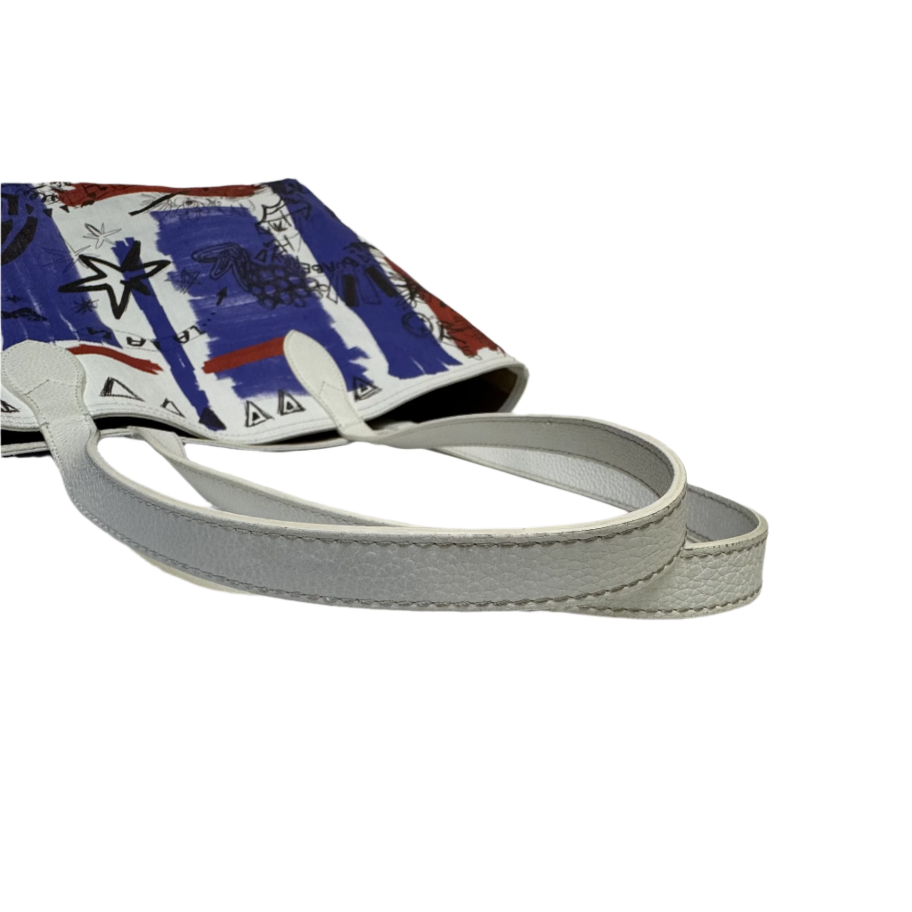Burberry Canvas House Check Union Jack Sketchbook Reversible Doodle Tote