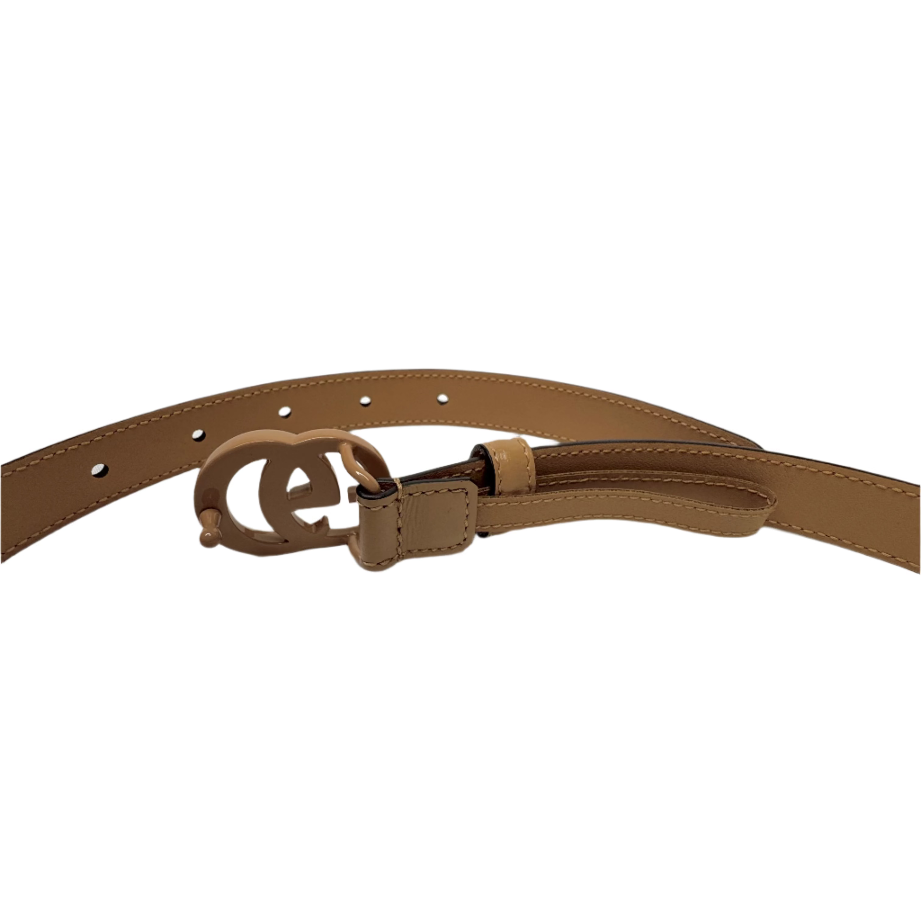 Gucci GG Marmont Monochrome Belt Leather with Enamel Thin
