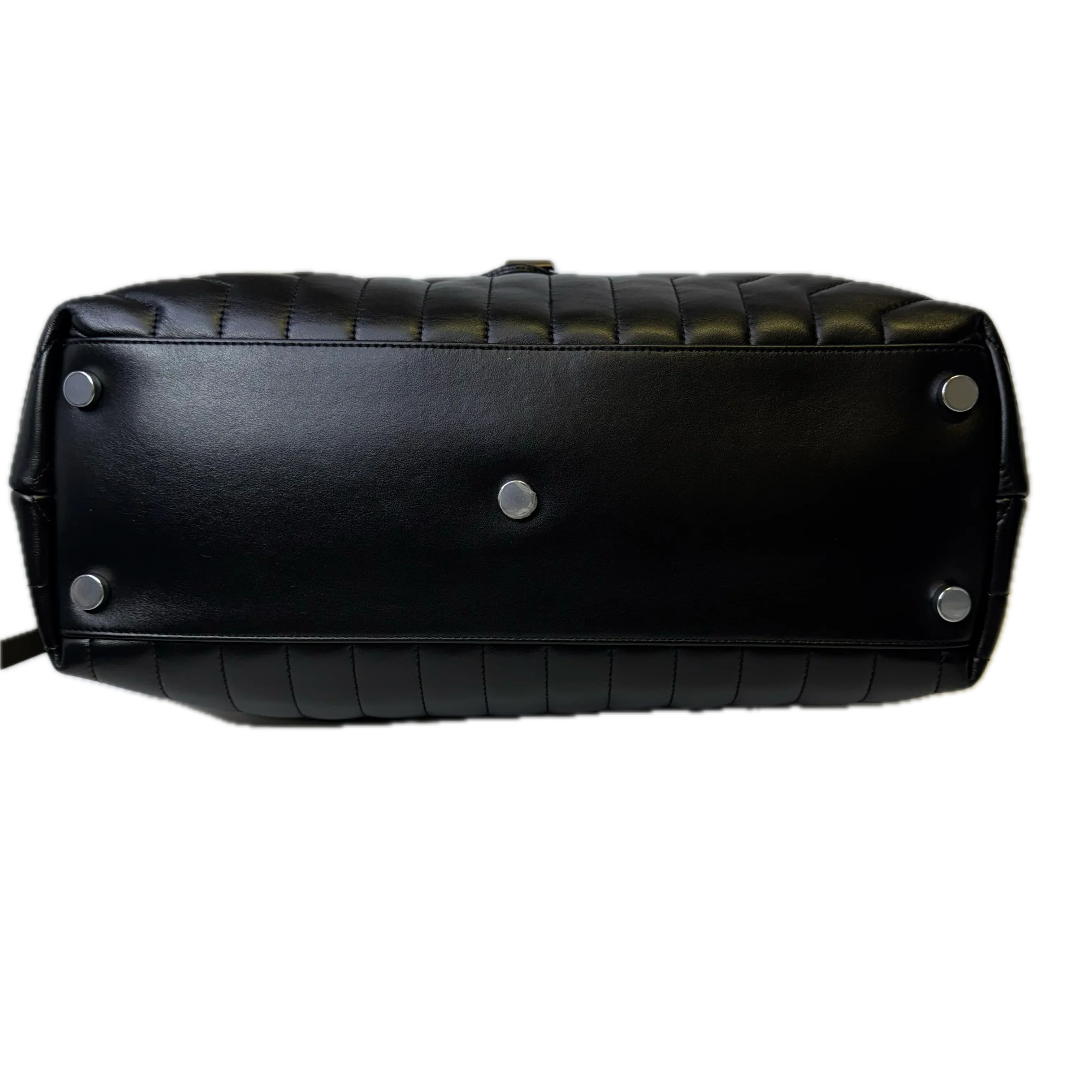 Yves Saint Laurent Loulou Large Handbag Leather Black - Lost Designer