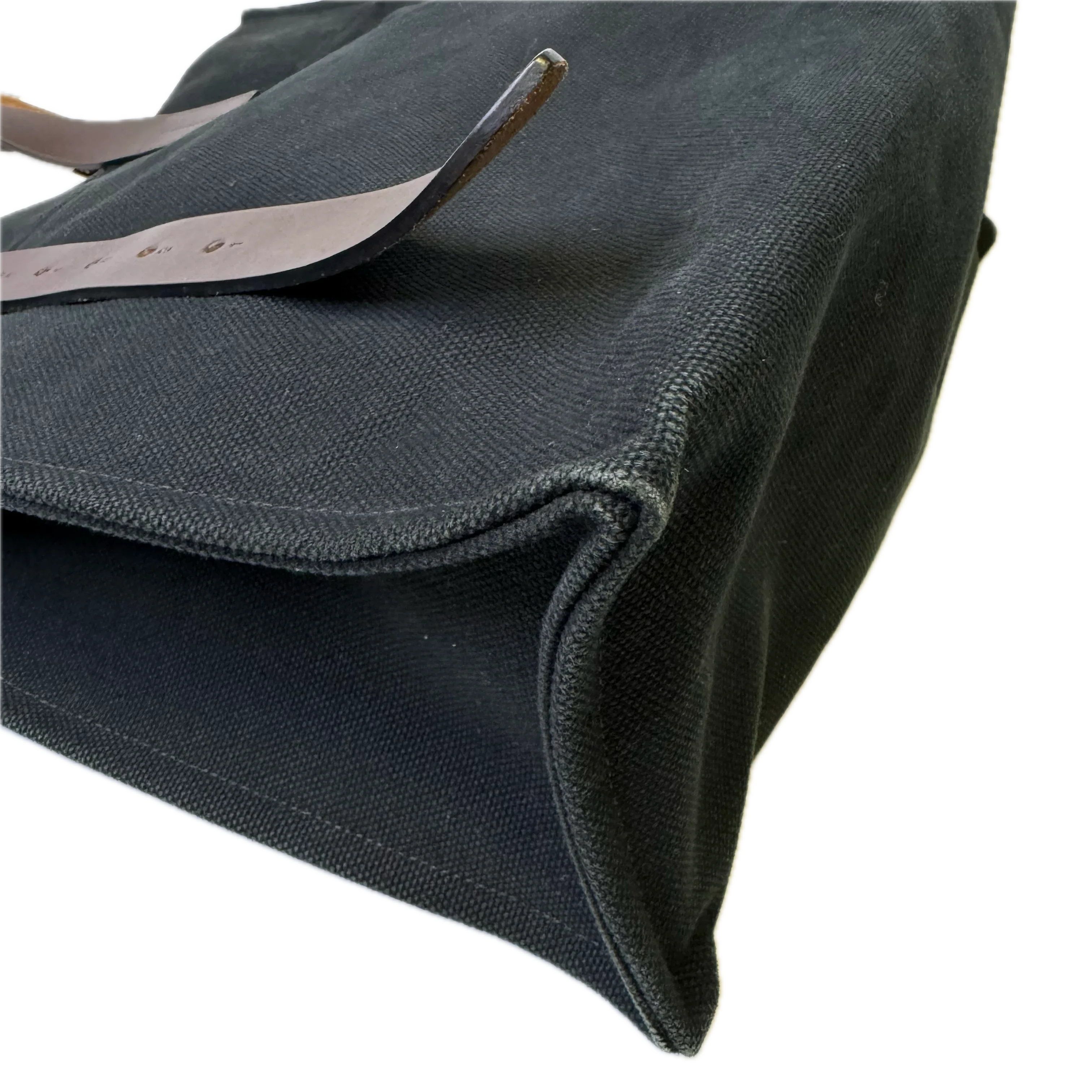 Hermés Etriviére Tote Bag Cotton Canvas Black - Lost Designer