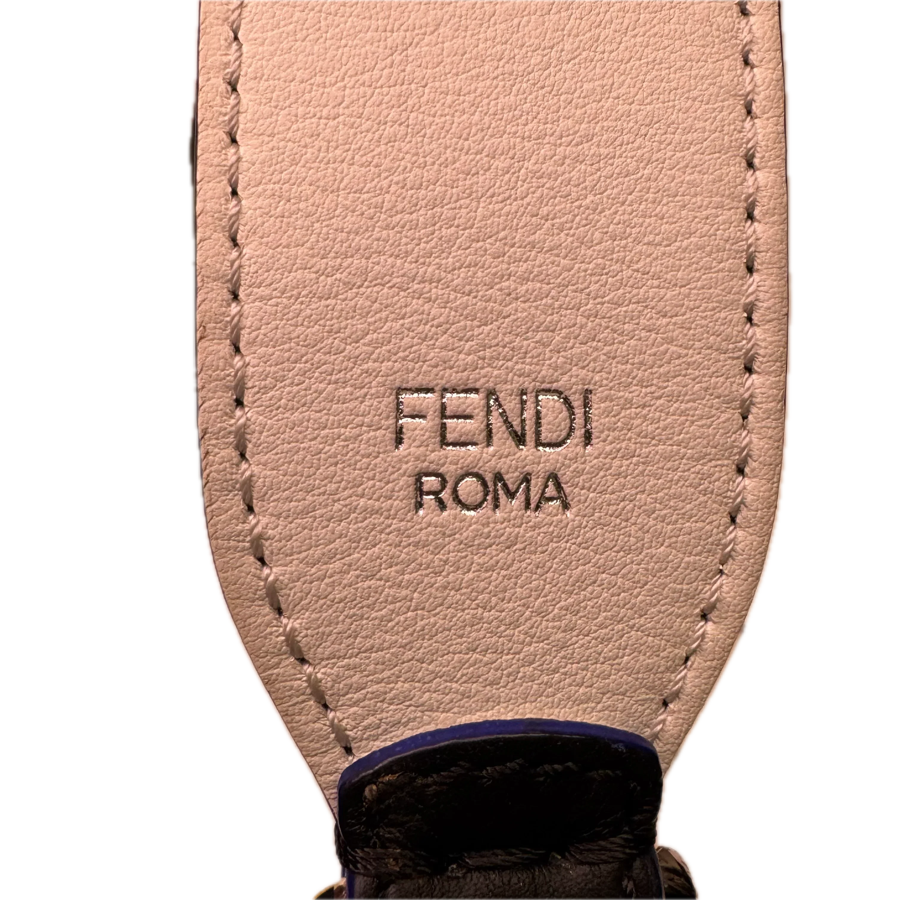 Fendi Yukarito Karl Lagerfeld Bag Strap Leather Black - Lost Designer
