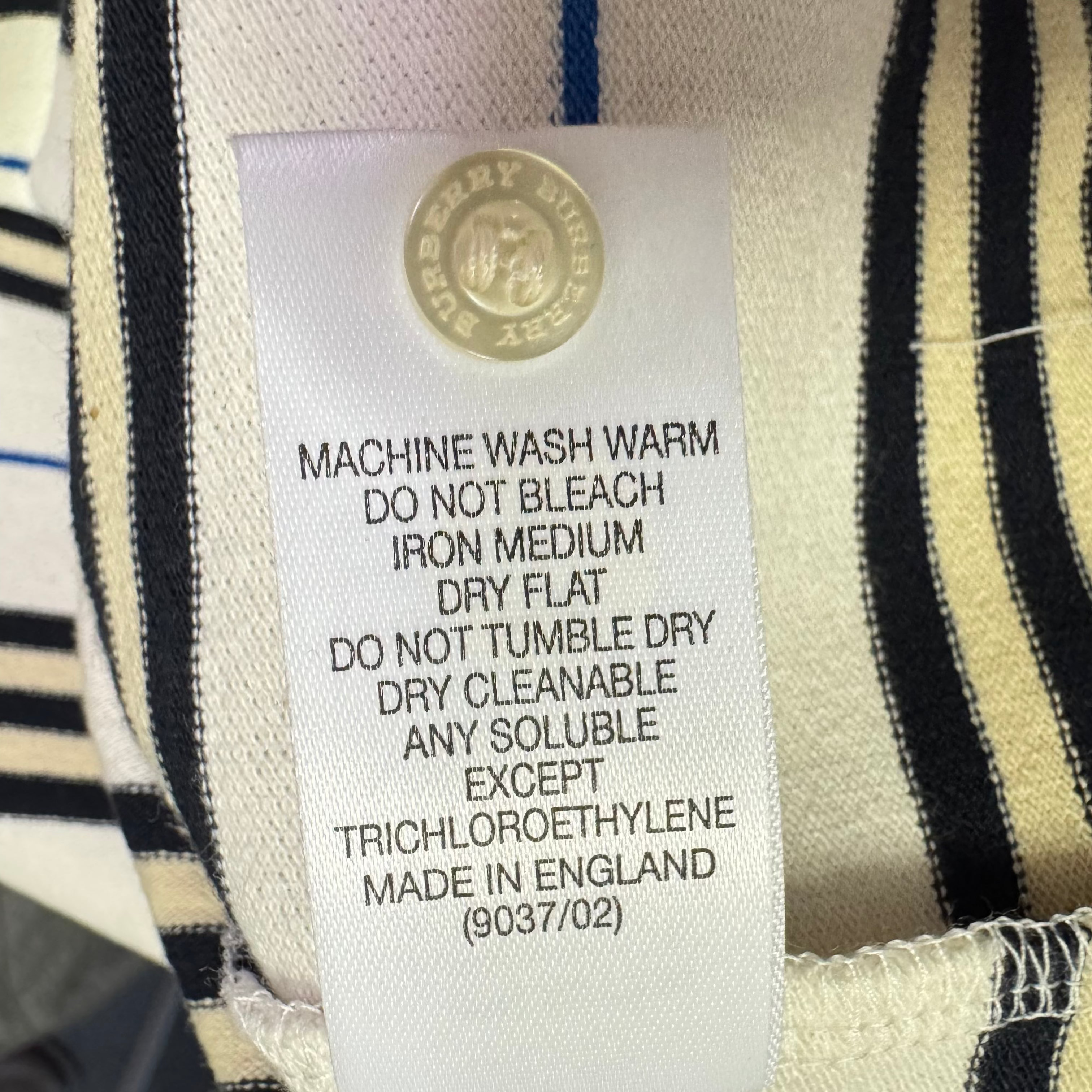 Burberry Blue Label Striped Polo Tank Top Small