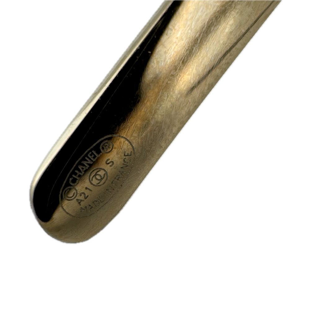 Chanel CC Logo Headband Tiara Gold Metal - Lost Designer