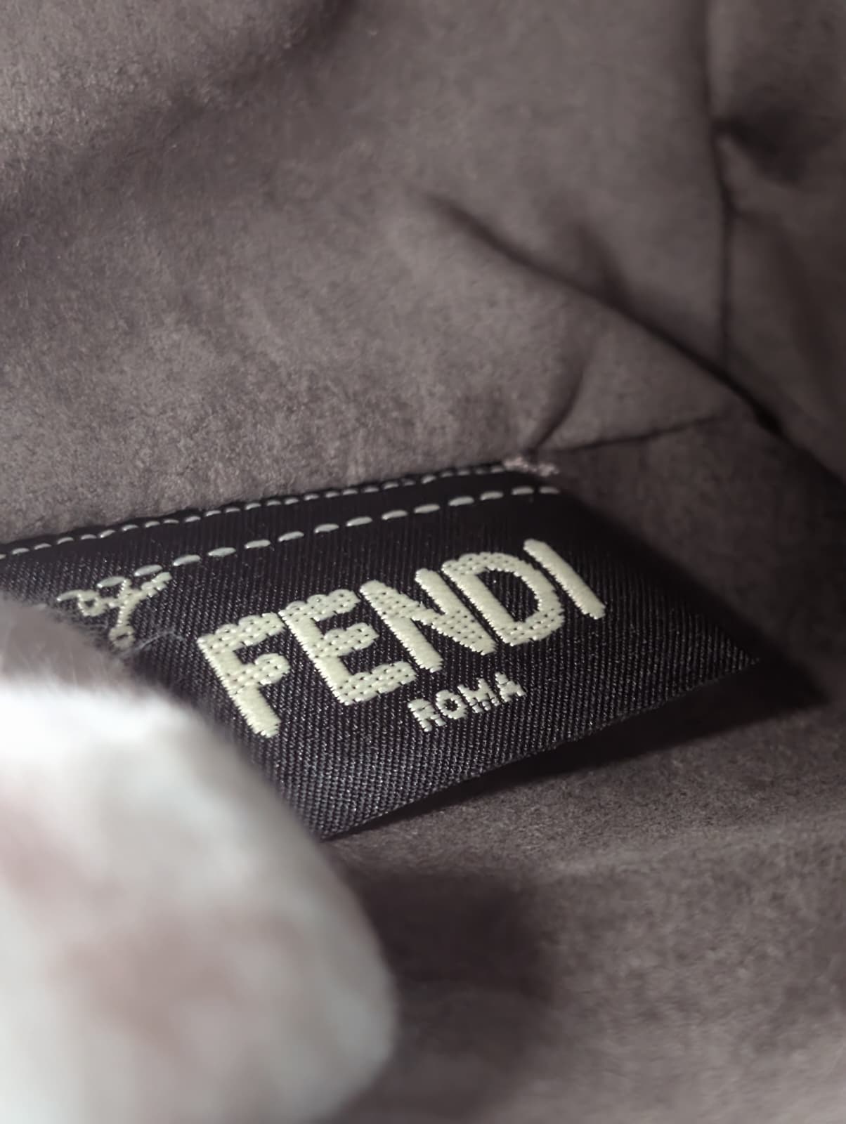 Fendi Dotcom Quilted Crossbody Bag Leather Red